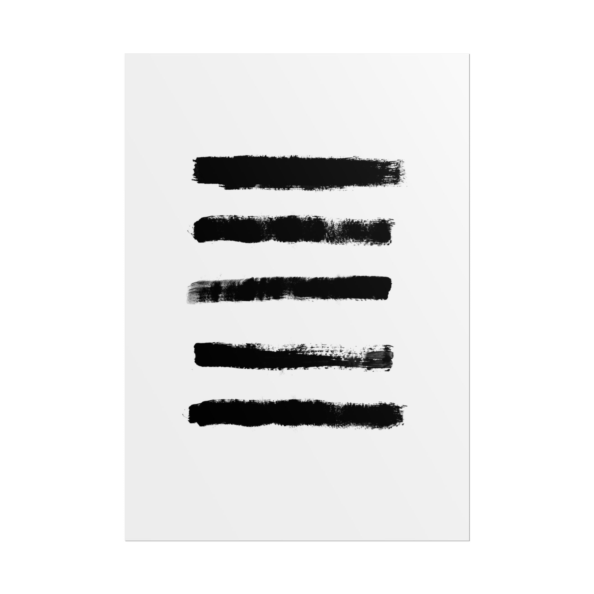Obsidian Silence Strokes - Poster