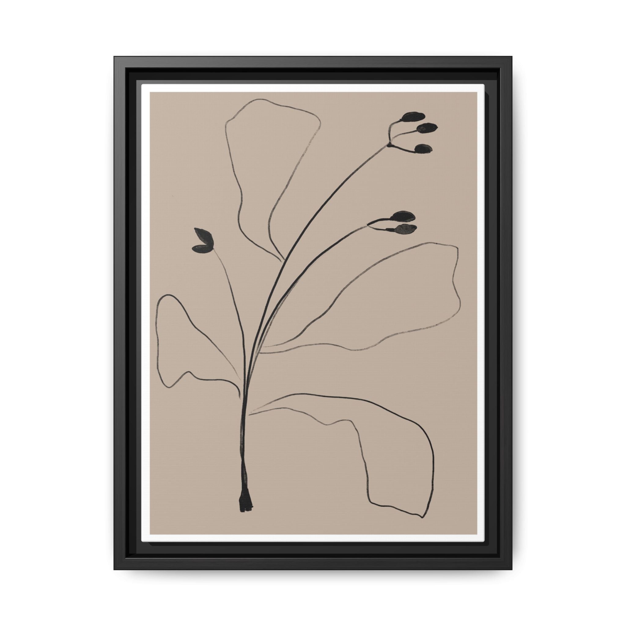 Quiet Botanical Gesture - Framed