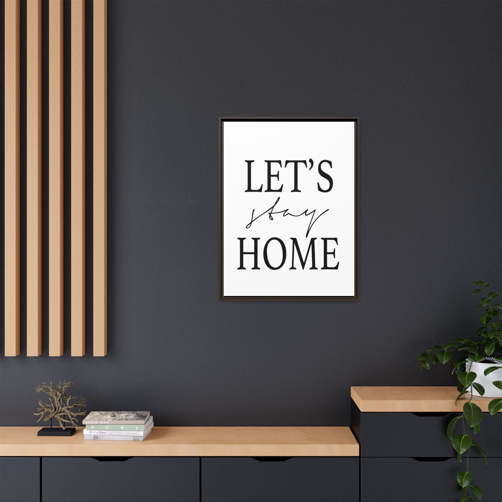 Gentle Haven Typography Glow - Framed
