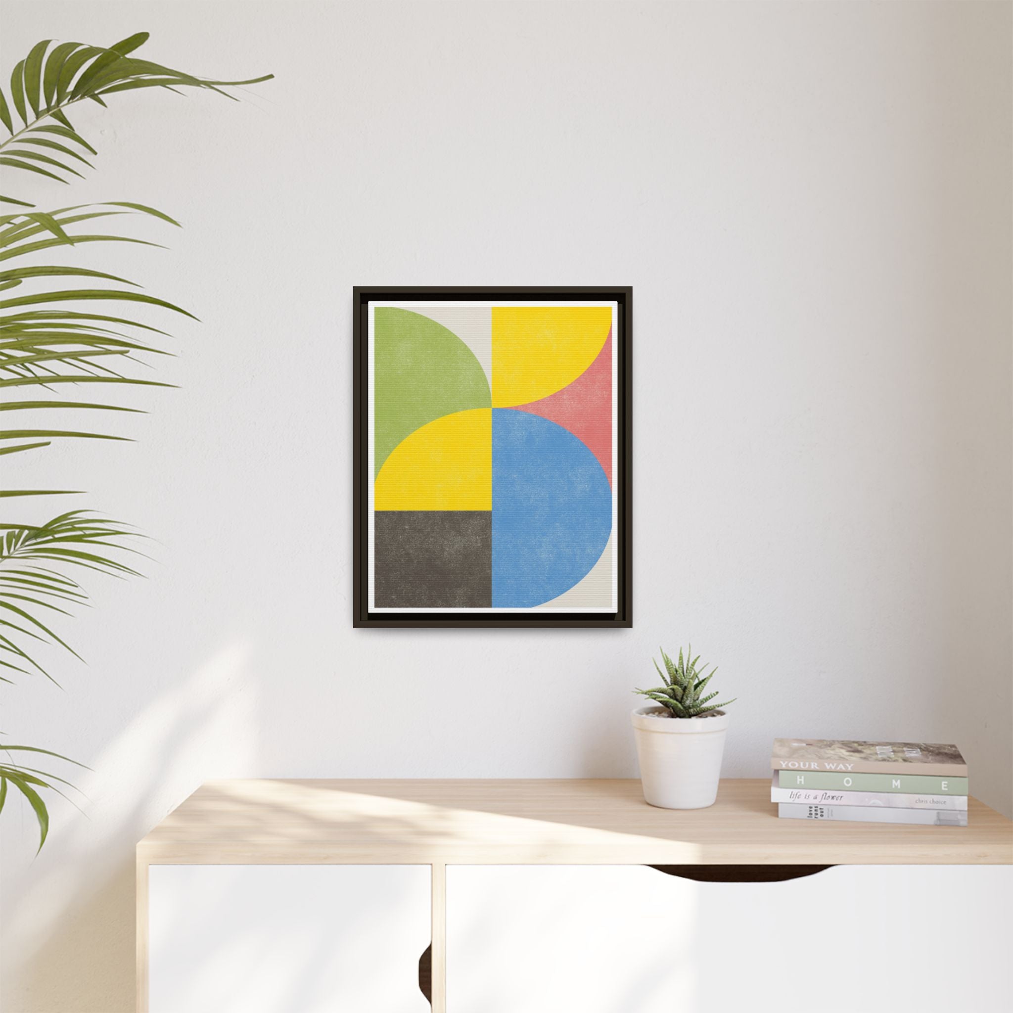 Pastel Orbit Rhythm - Framed