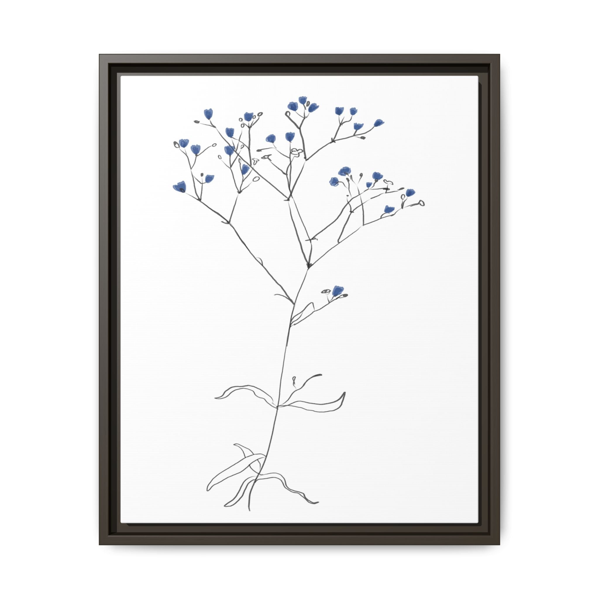 Blue Meadow Whisper - Framed