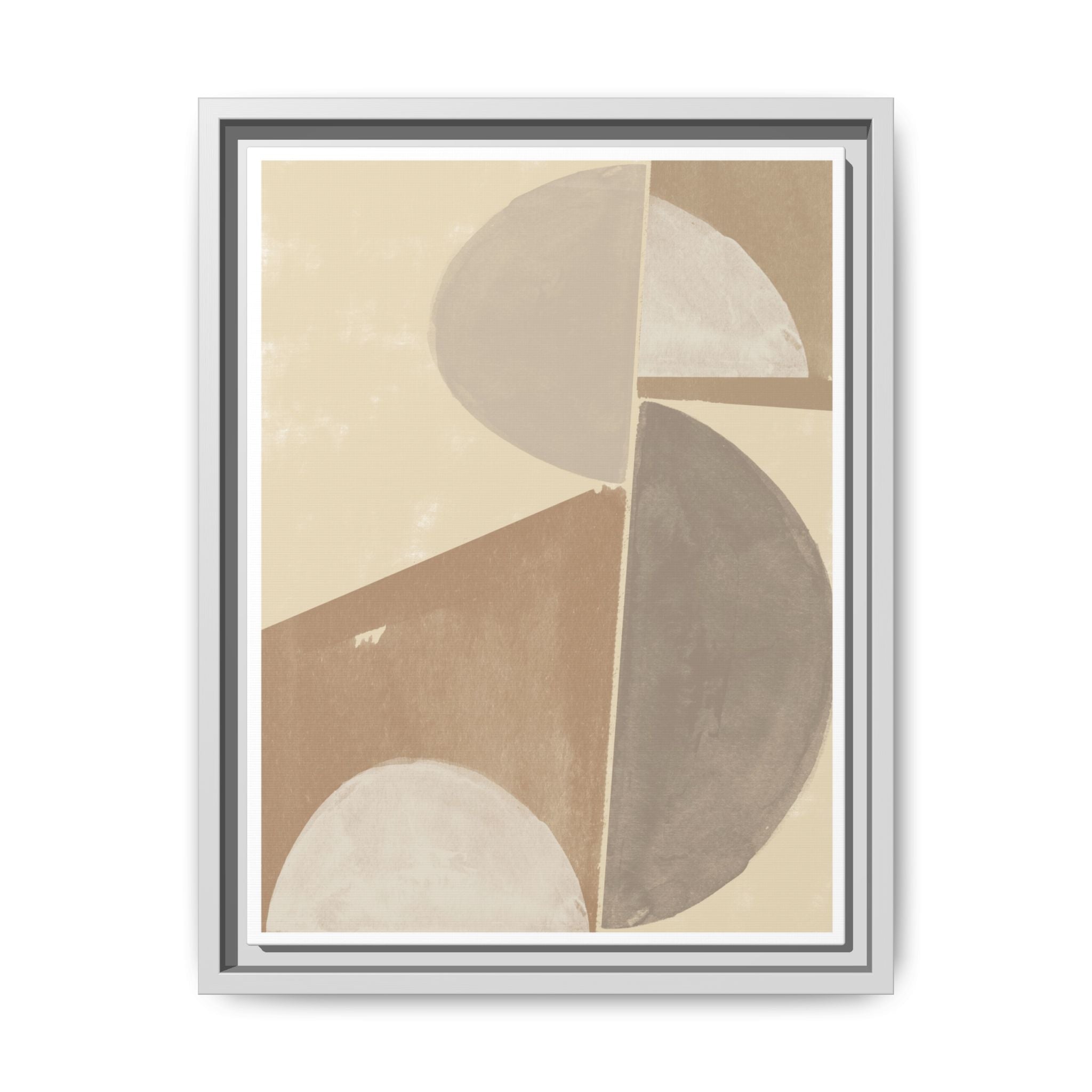 Desert Moon Geometry Echo - Framed