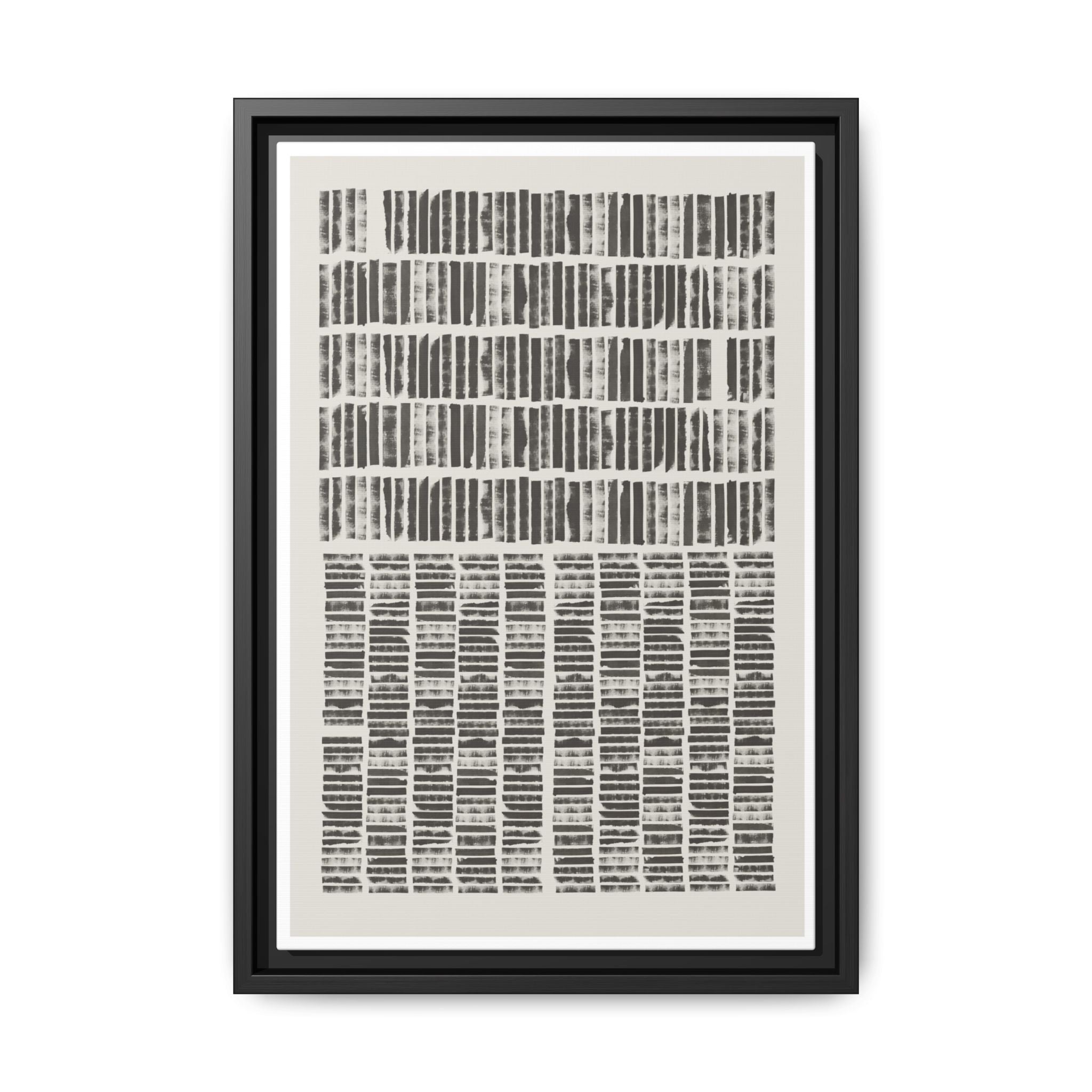 Shadow Rhythm Columns - Framed