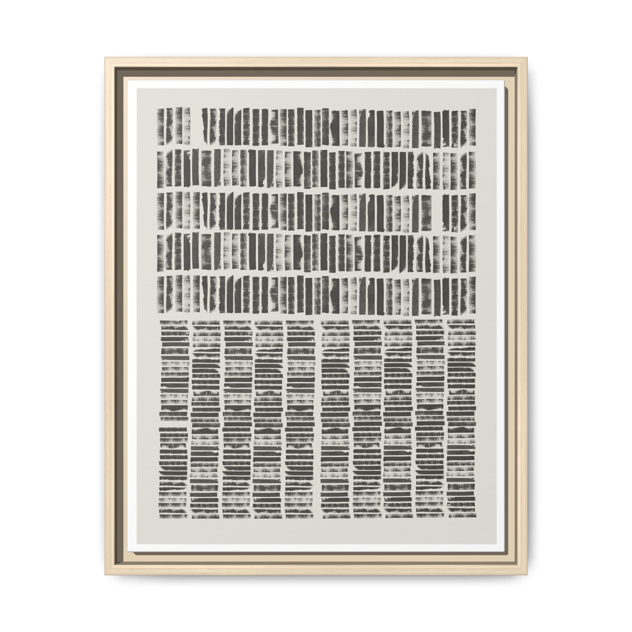 Shadow Rhythm Columns - Framed