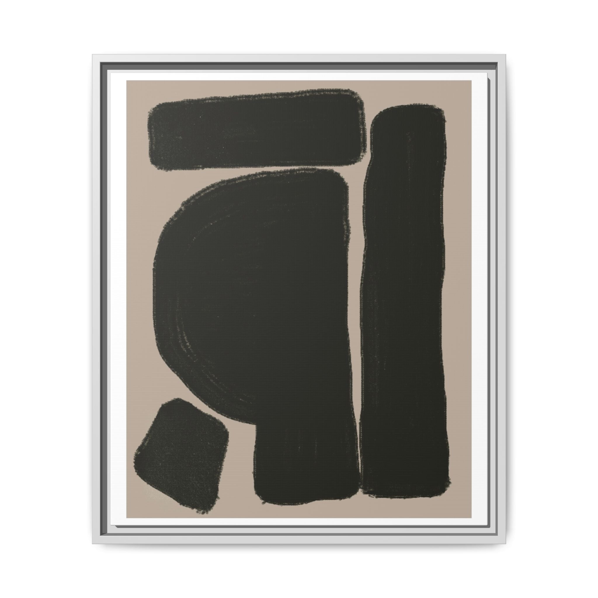 Velvet Obsidian Forms - Framed