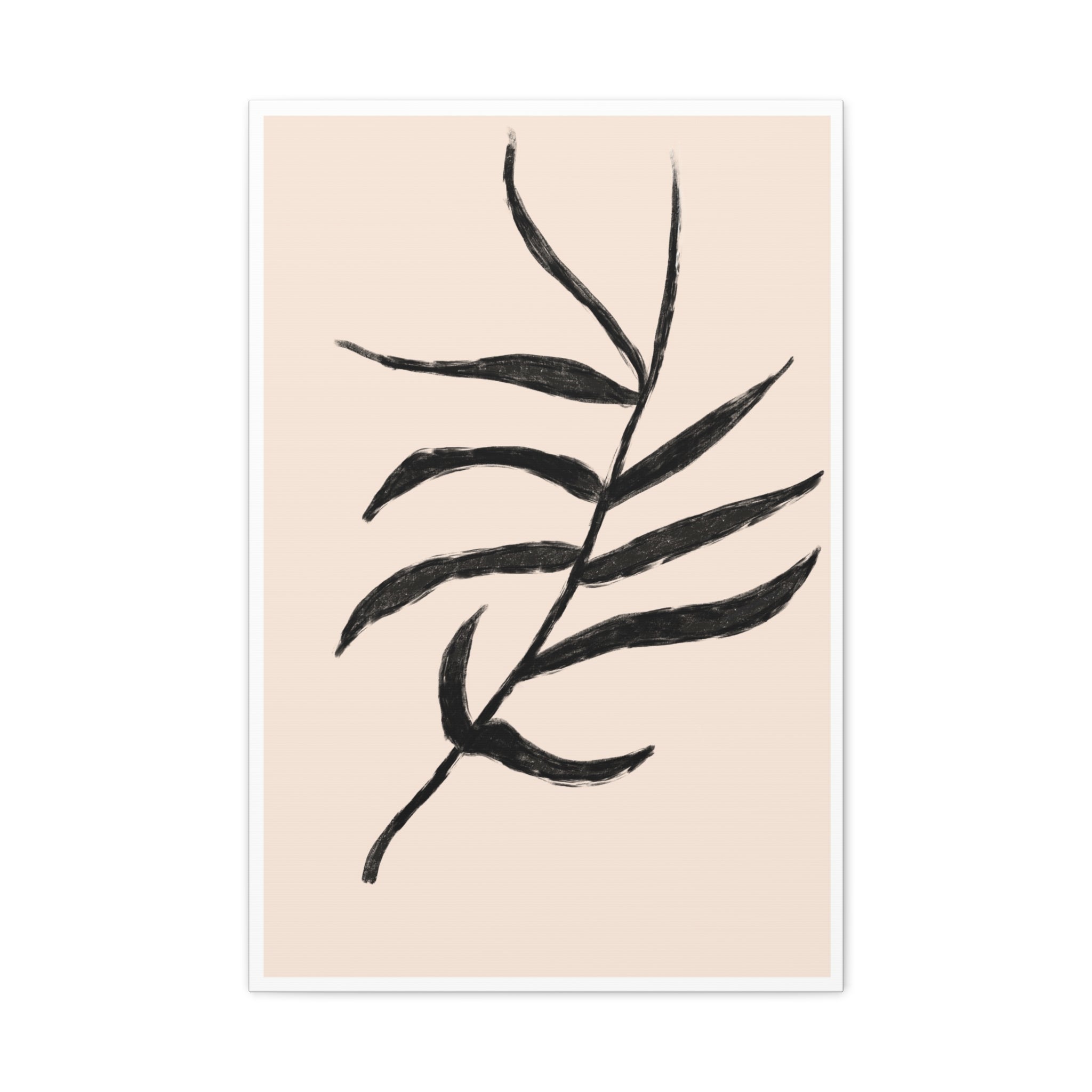 Ebony Frond Drift - Canvas