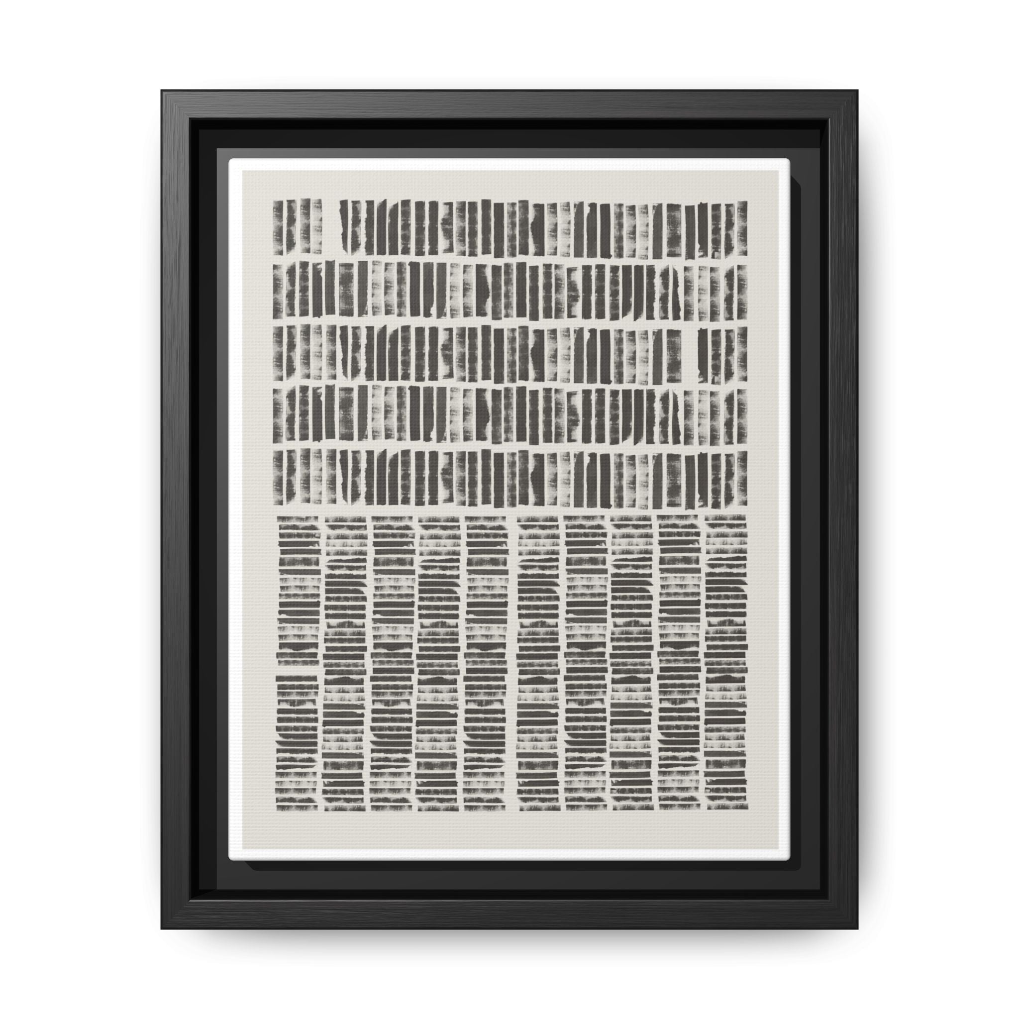 Shadow Rhythm Columns - Framed