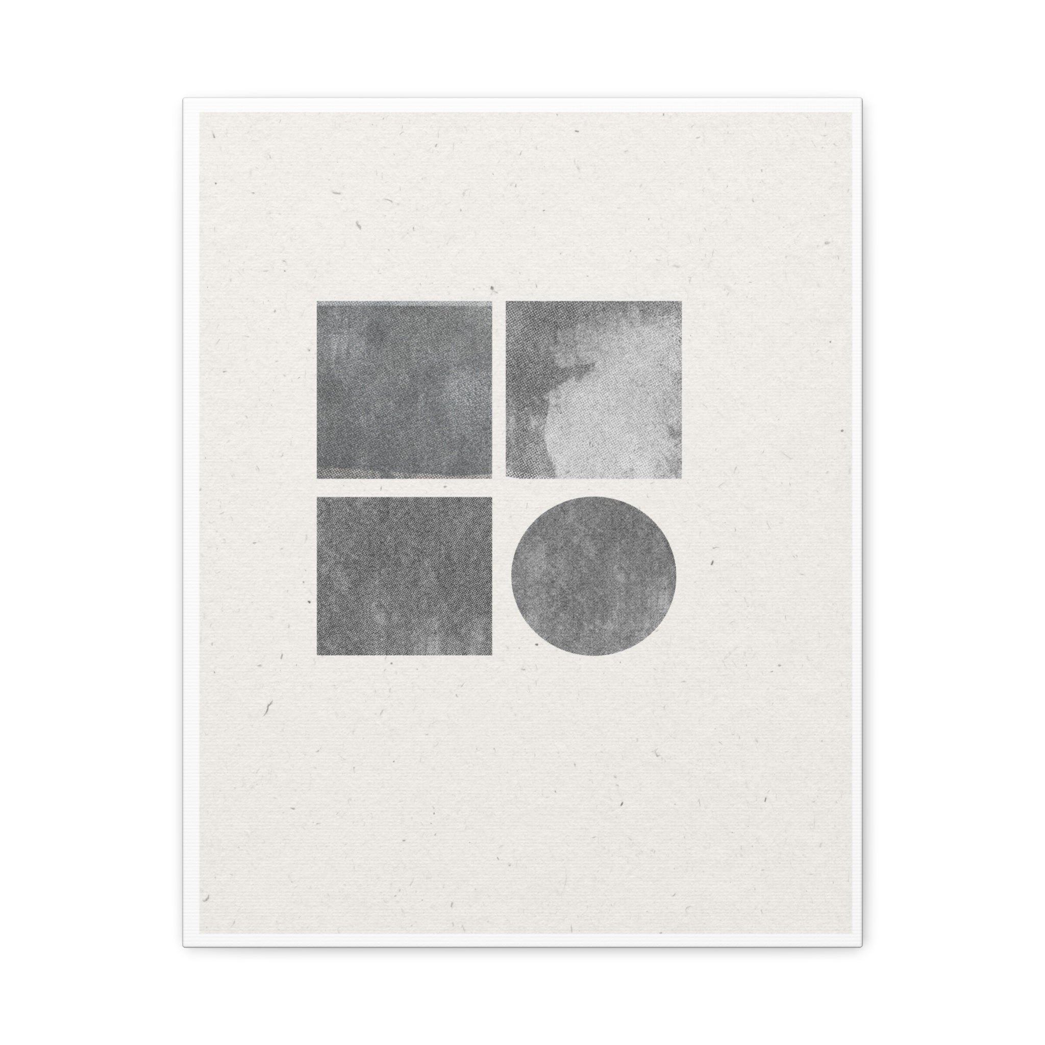 Muted Geometry Quartet - Canvas