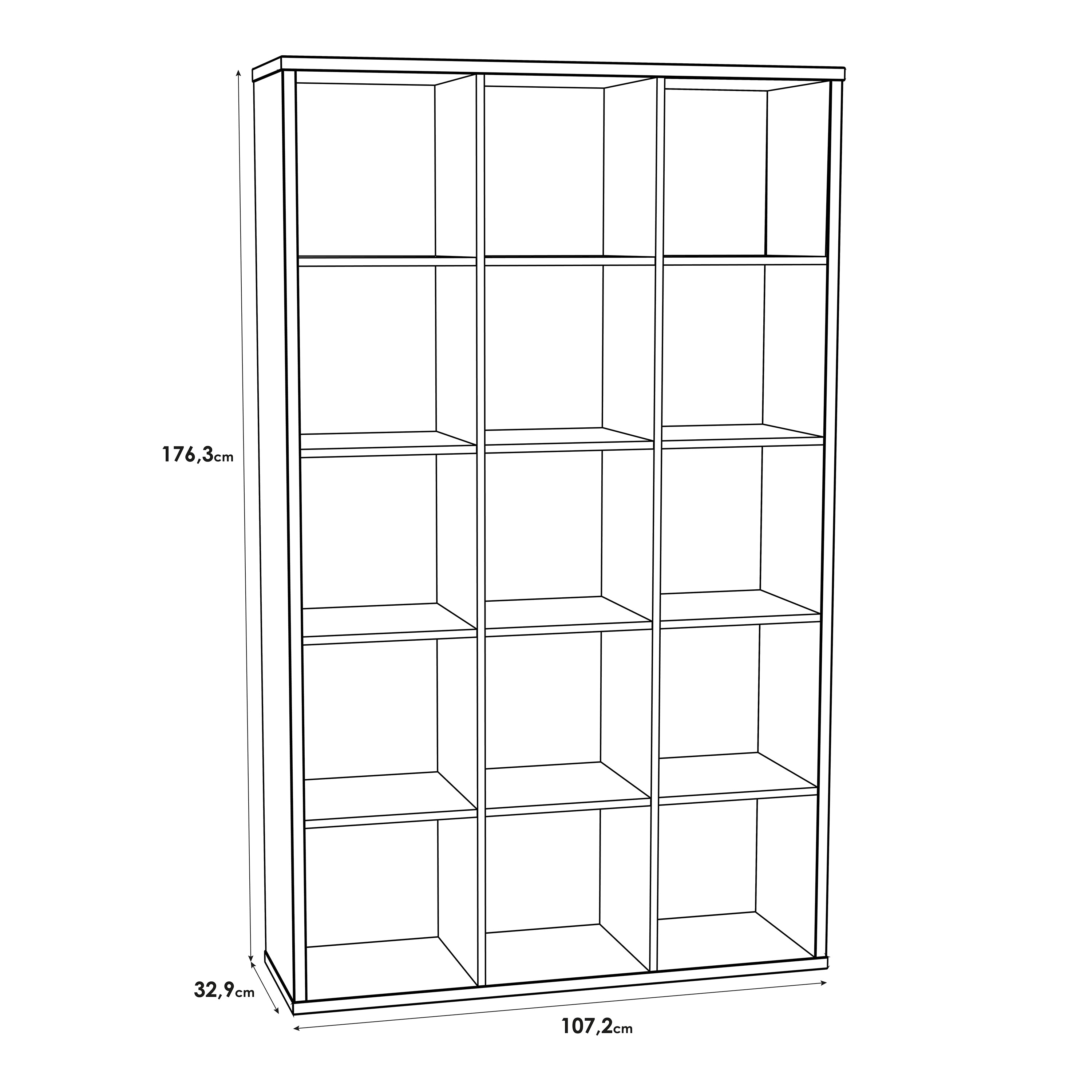 Mauro 3x5 Storage Unit in Sand Oak