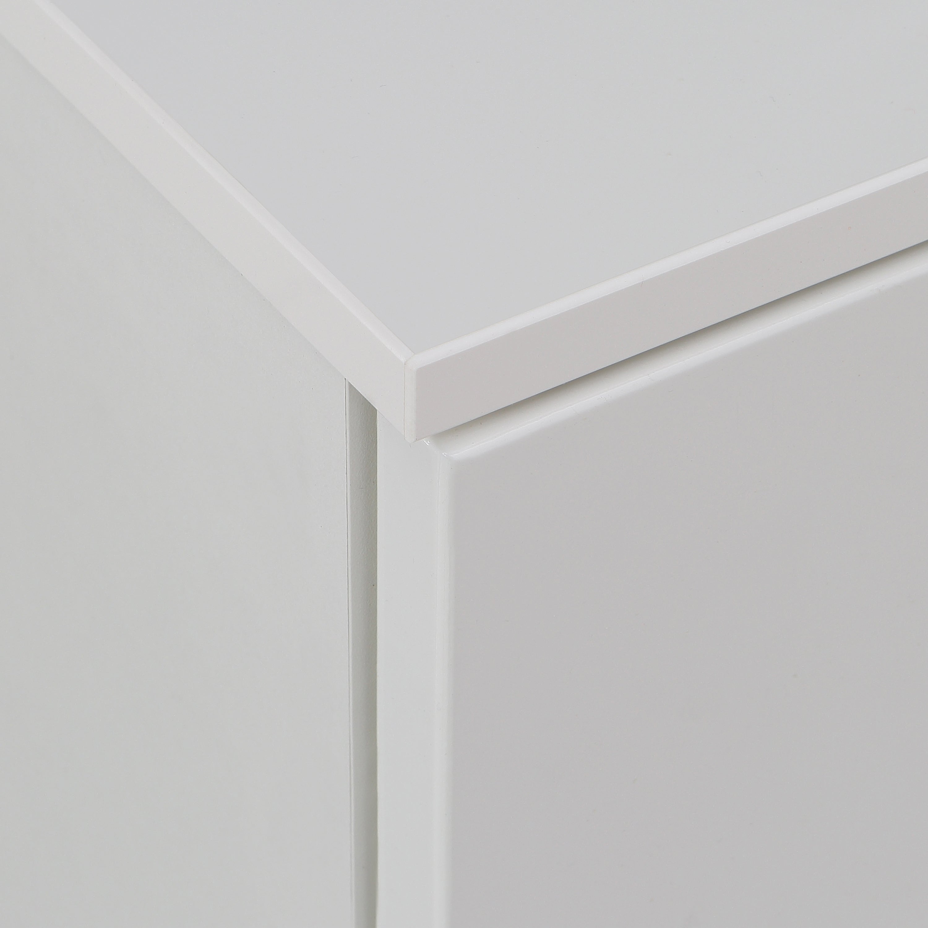 Sienna Abstract Chest of in White/White High Gloss