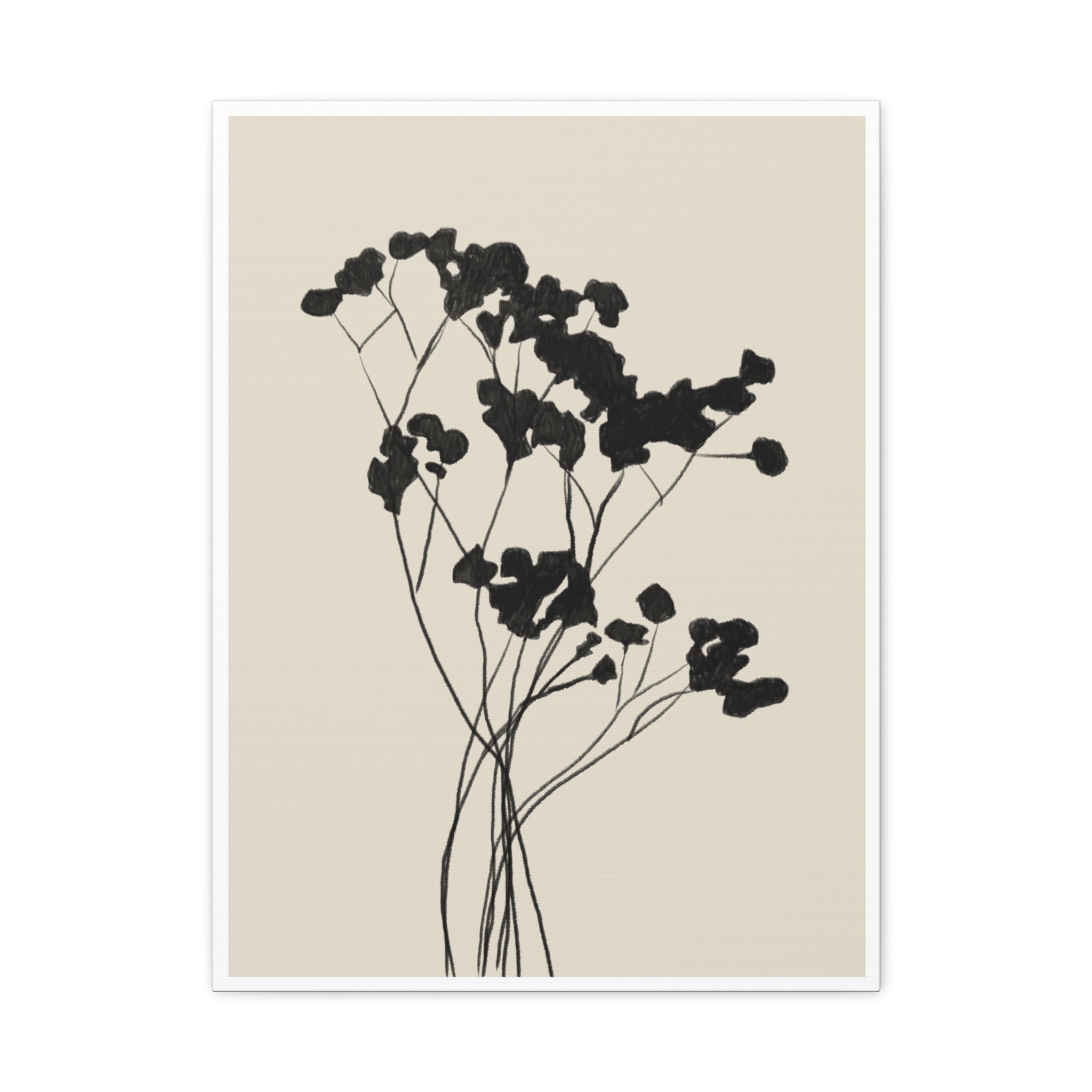 Velvet Bloom Silhouettes - Canvas