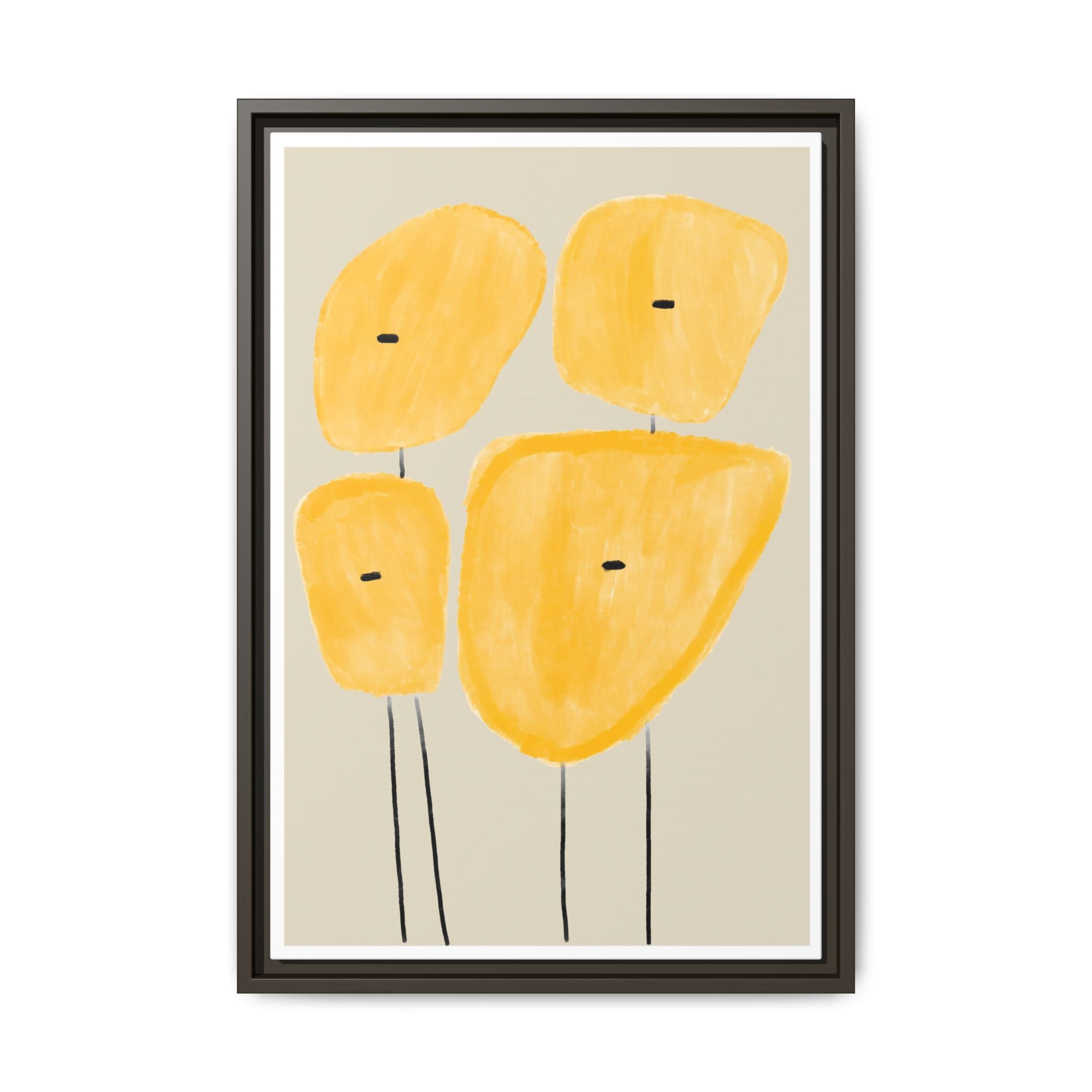 Golden Meadow Figures - Framed