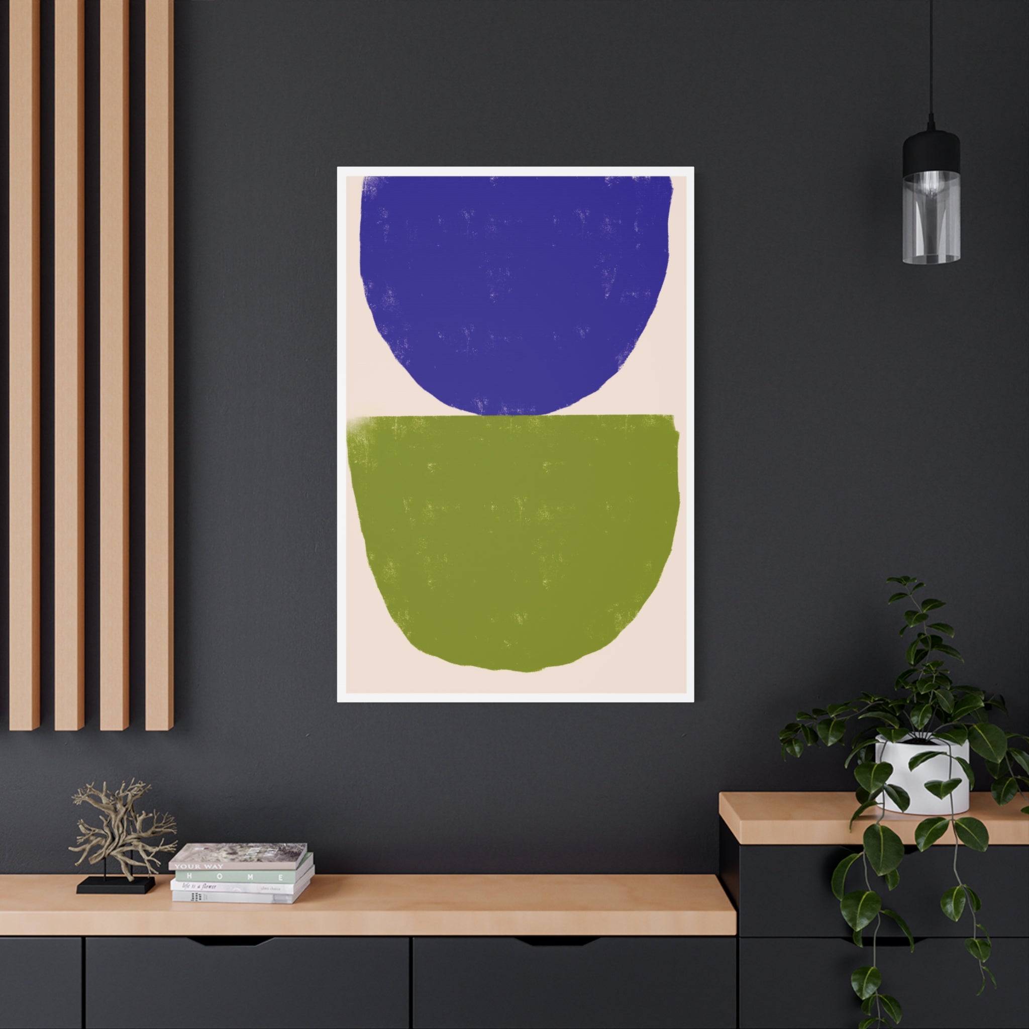 Cobalt Meadow Balance - Canvas