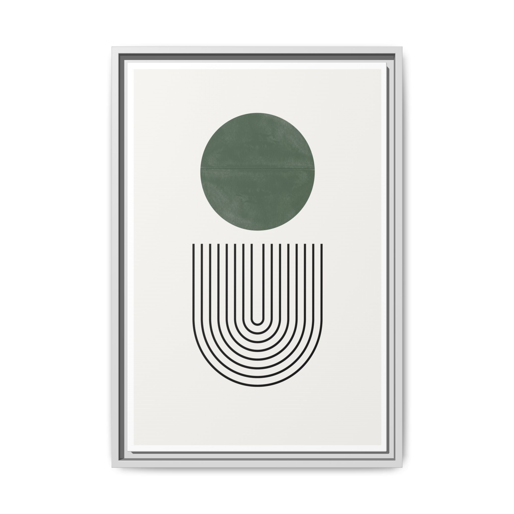 Emerald Orbit Pathways - Framed