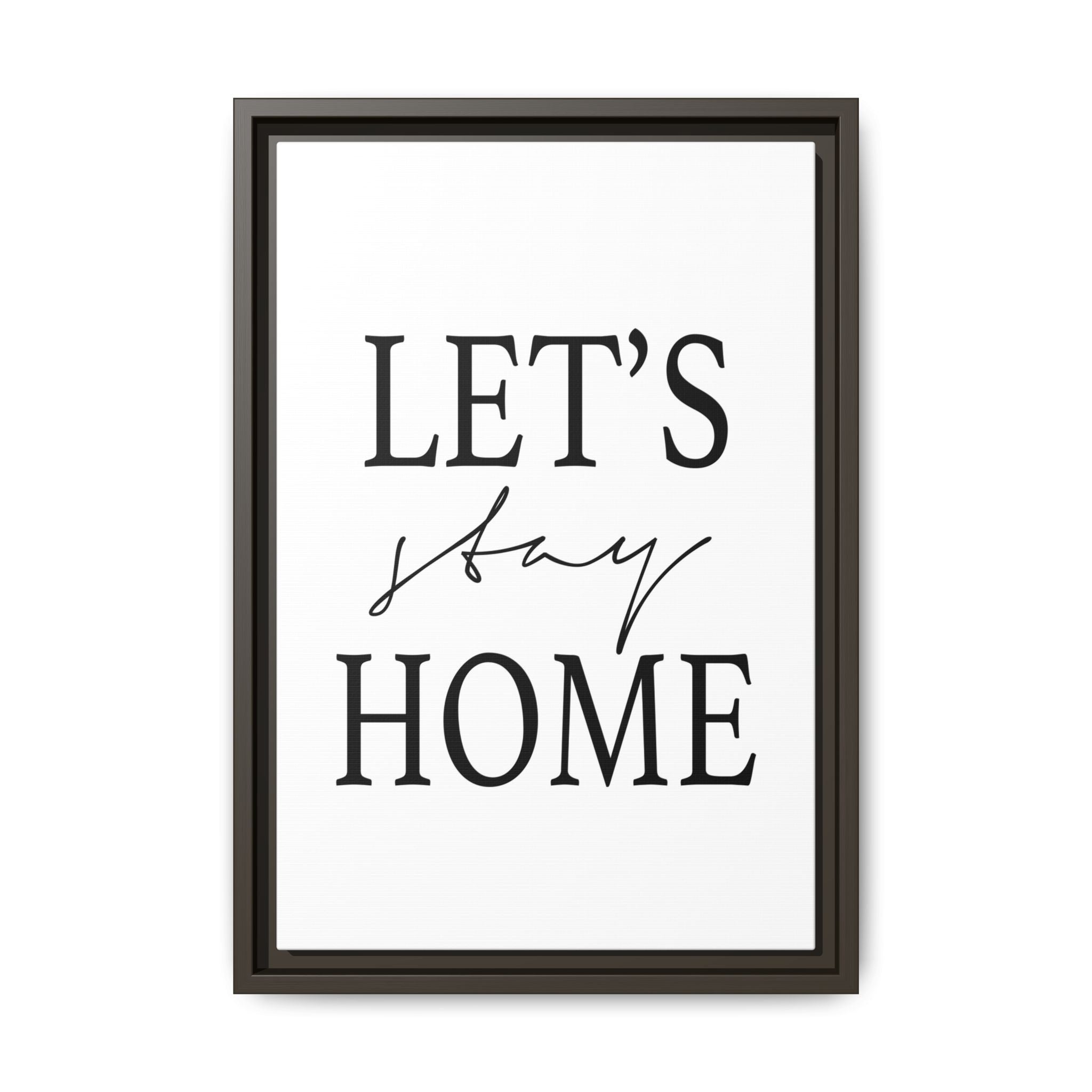 Gentle Haven Typography Glow - Framed