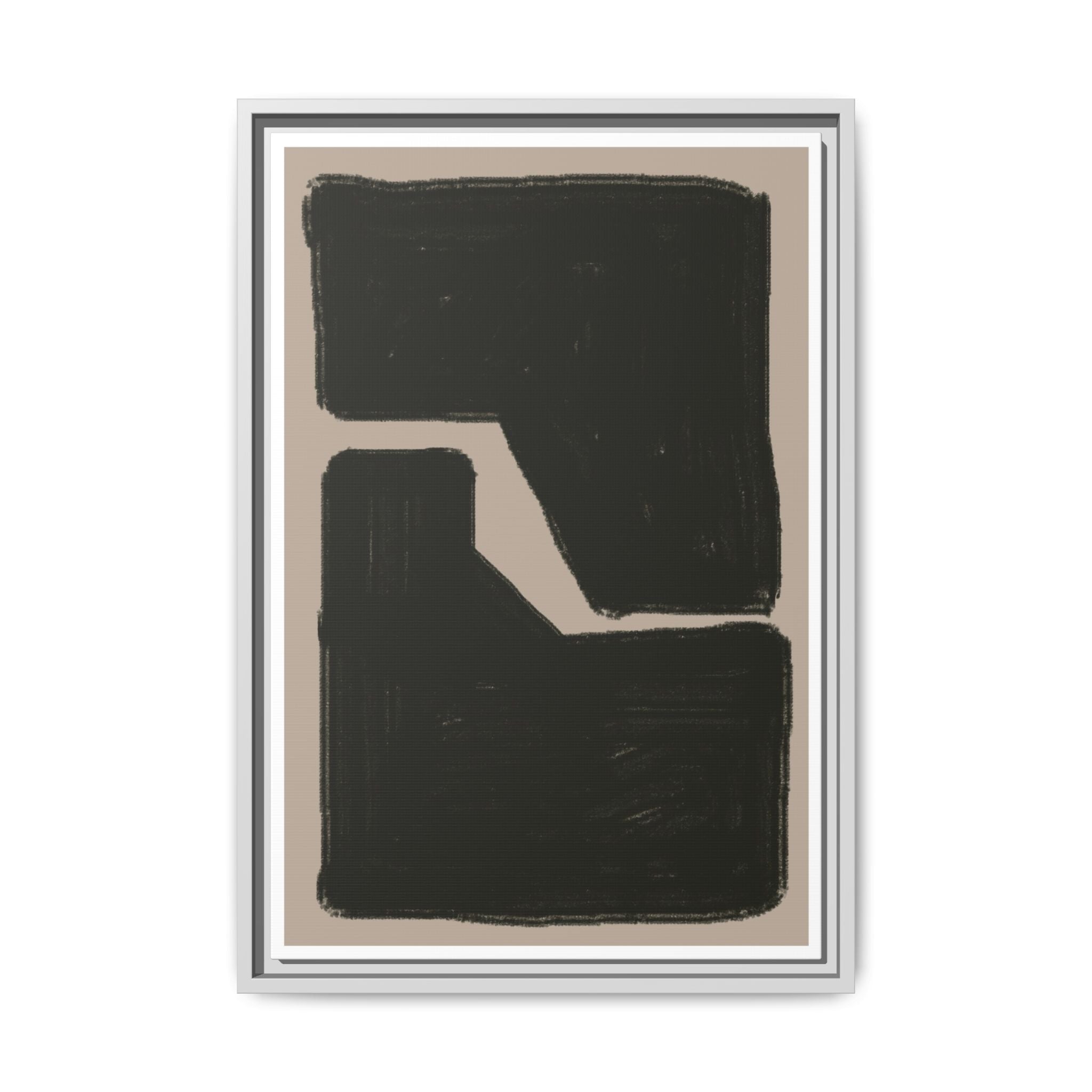 Midnight Geometry Passage - Framed