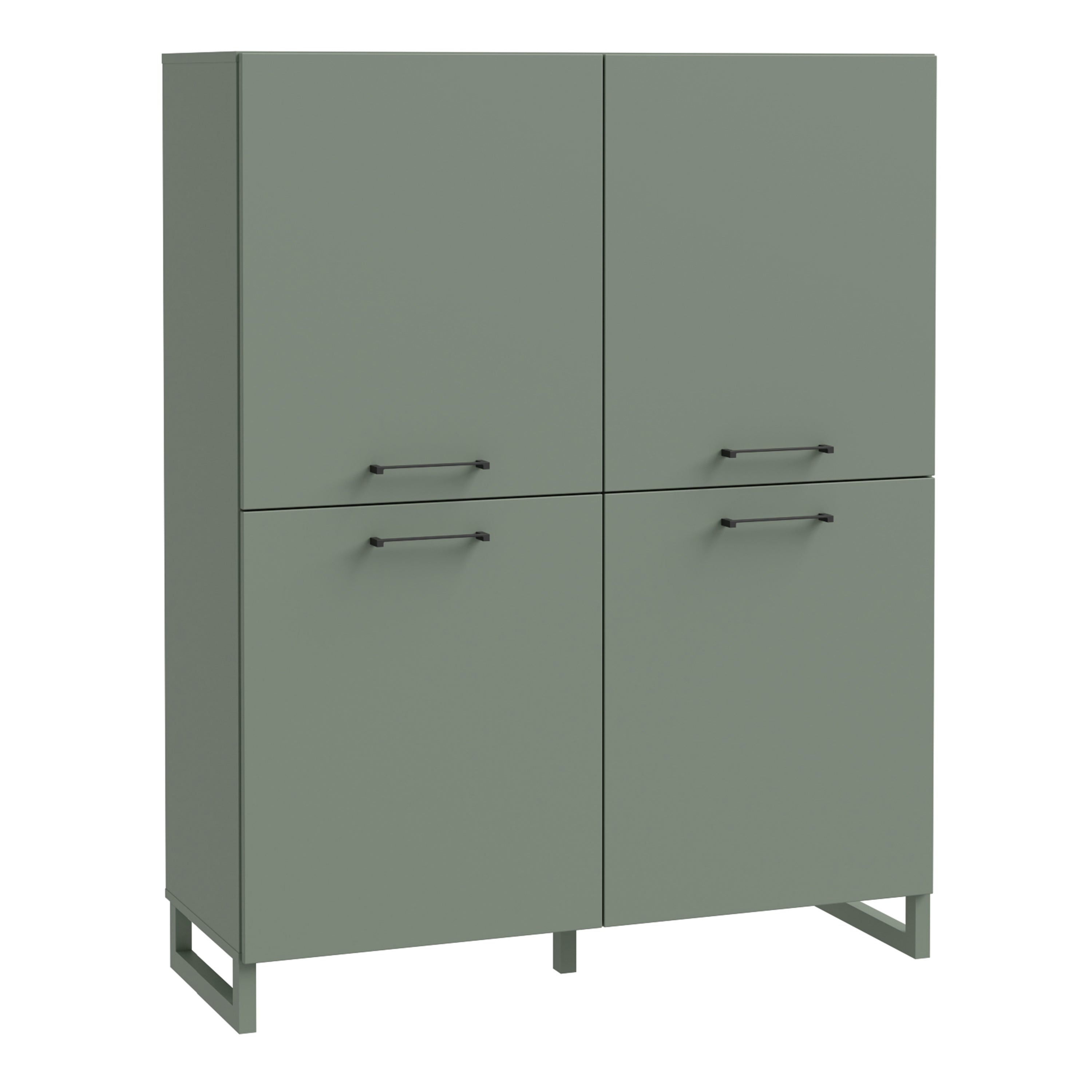 Sali 4 Door Highboard in Sage Green
