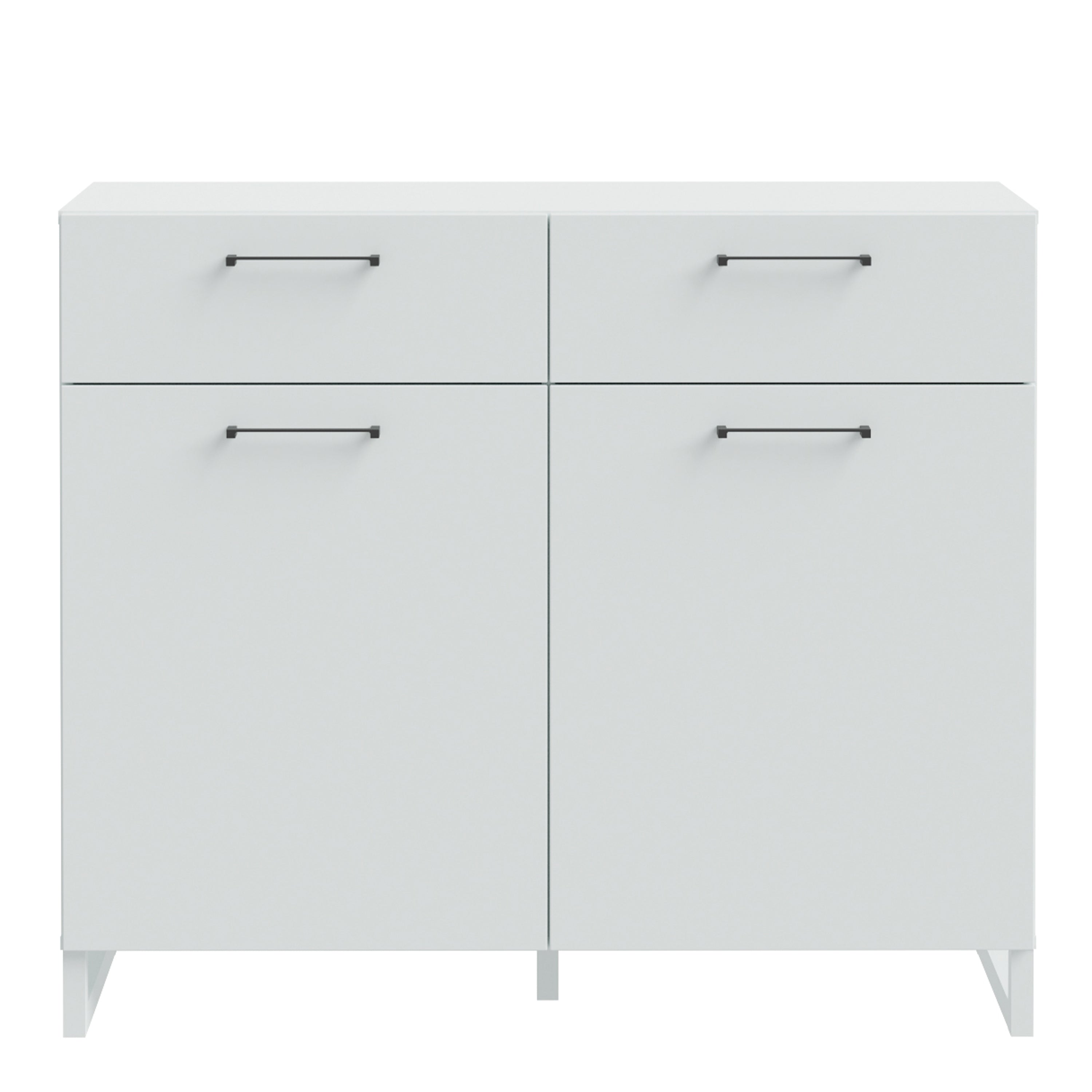 Sali 2 Door 2 Drawer Chest in Light Grey