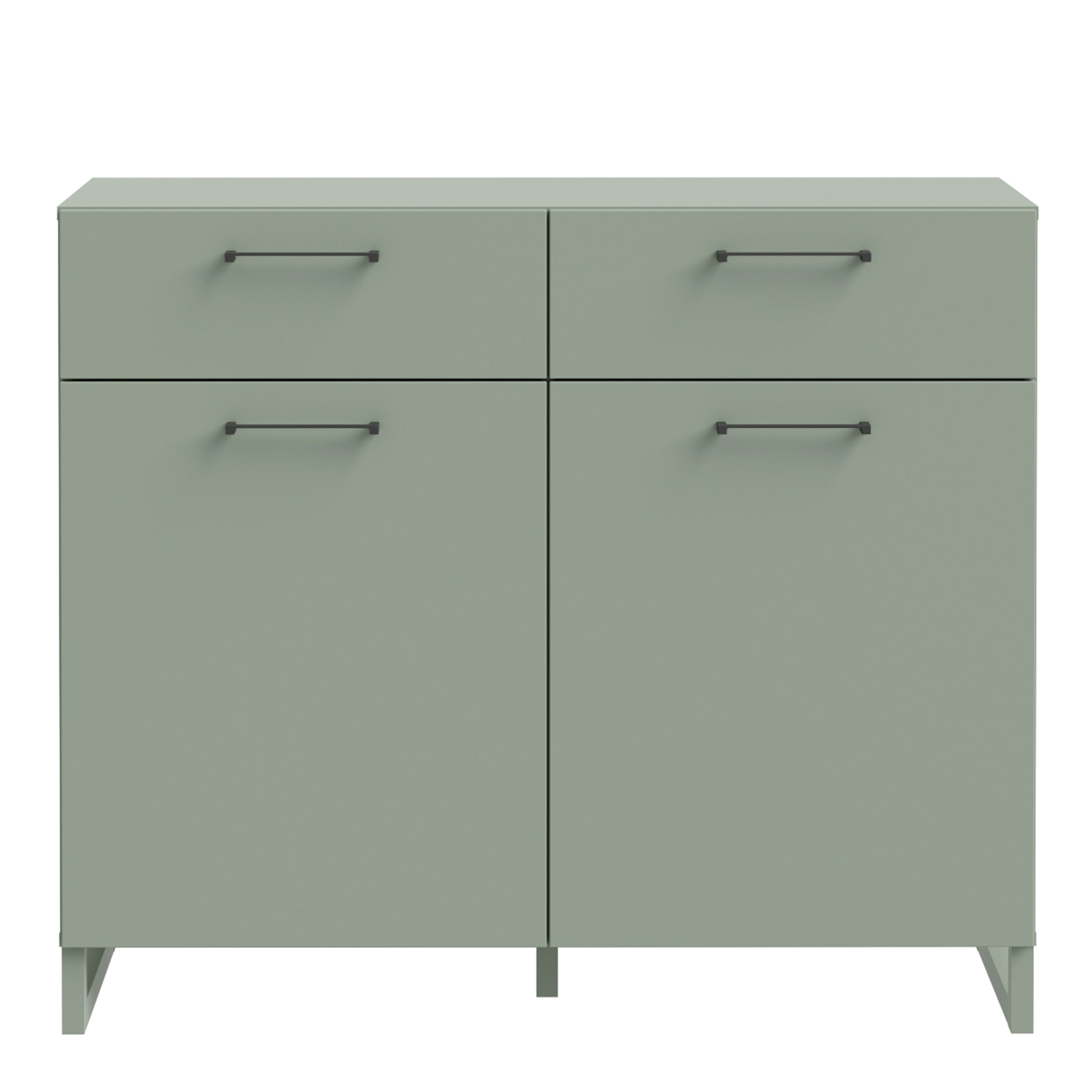 Sali 2 Door  2 Drawer Chest in Sage Green