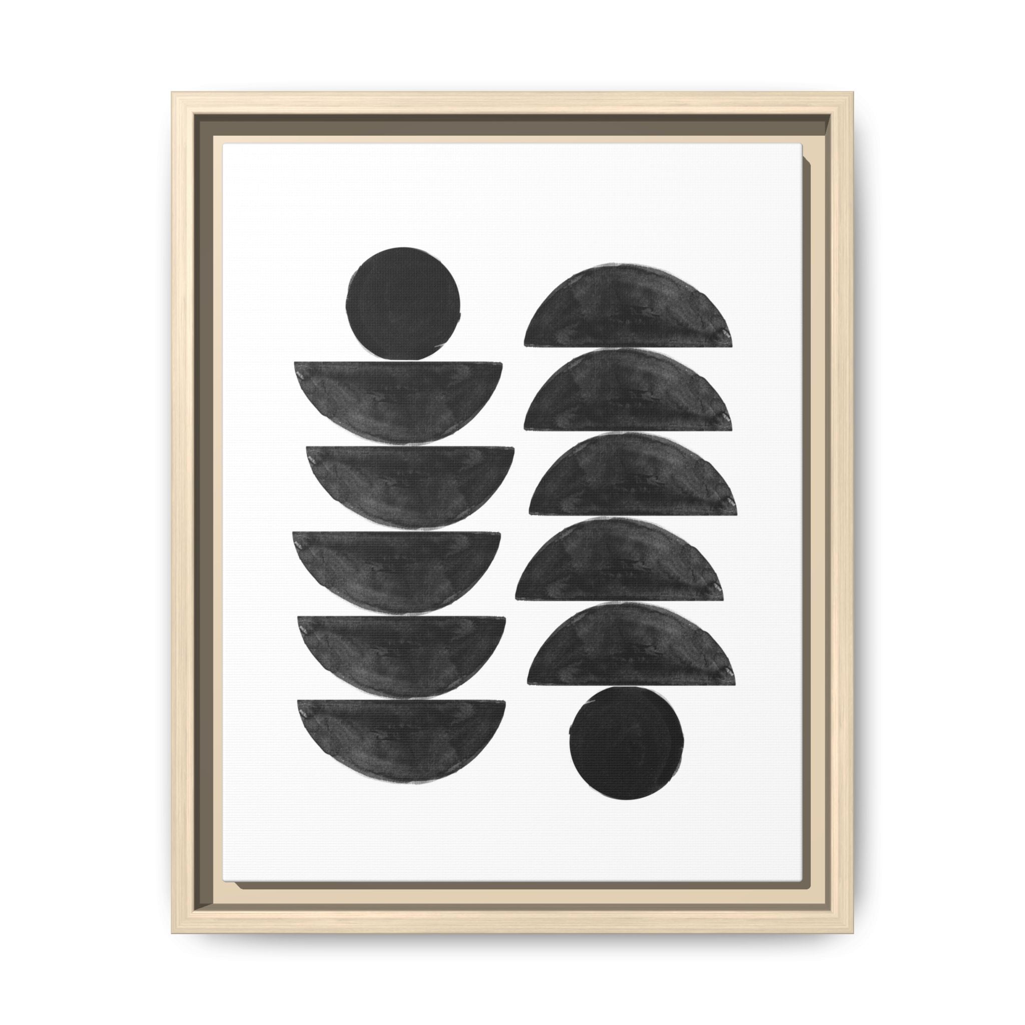 Obsidian Balance Echoes - Framed