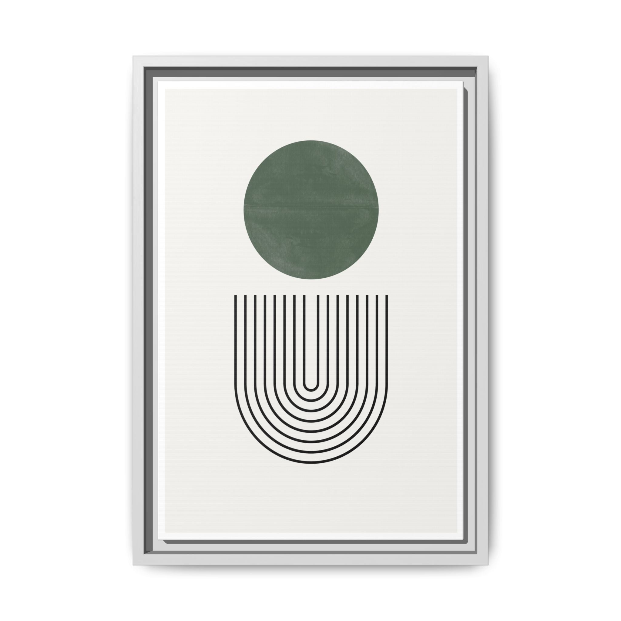 Emerald Orbit Pathways - Framed