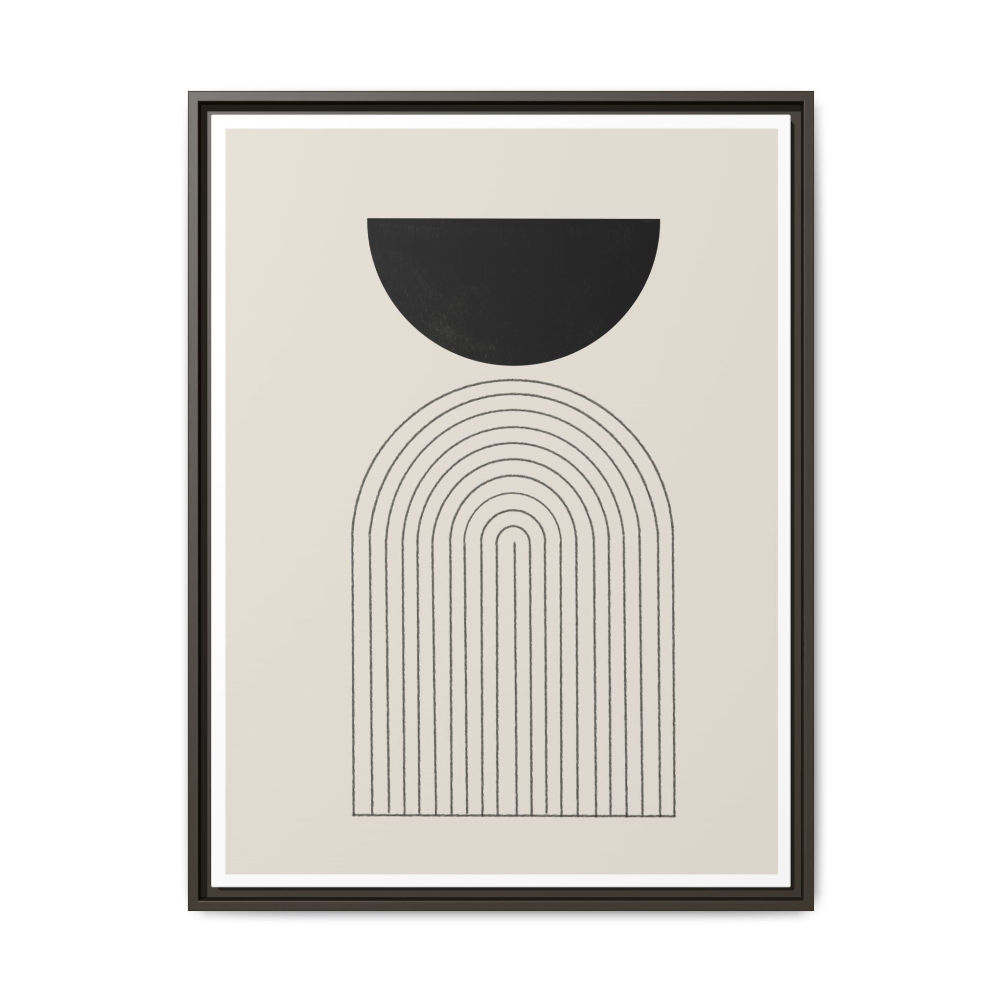 Midnight Portal Lines - Framed