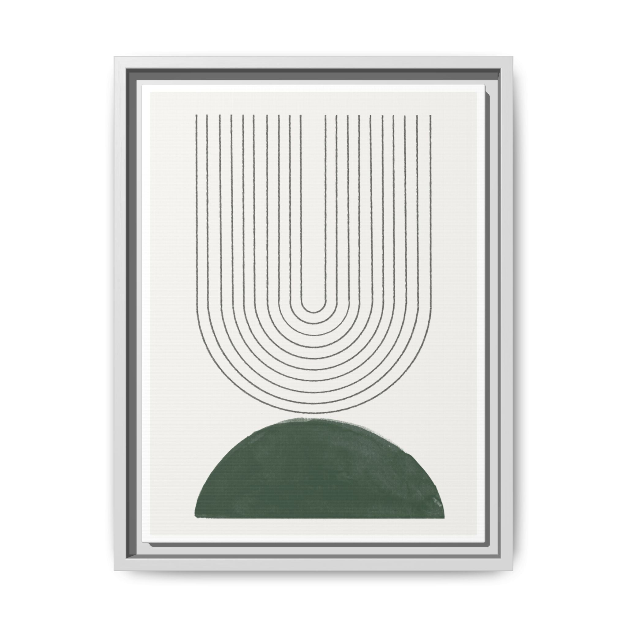 Emerald Echo Pathways - Framed