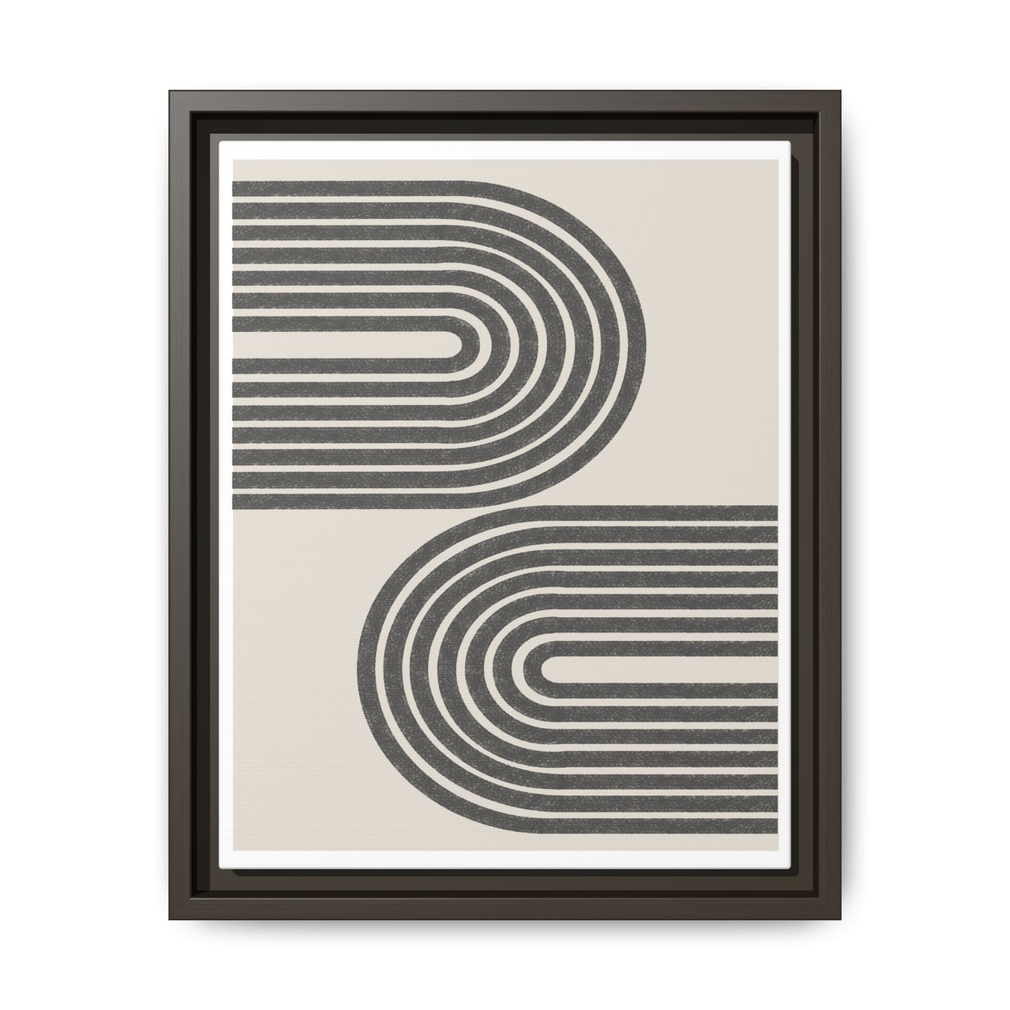 Twin Horizon Currents - Framed