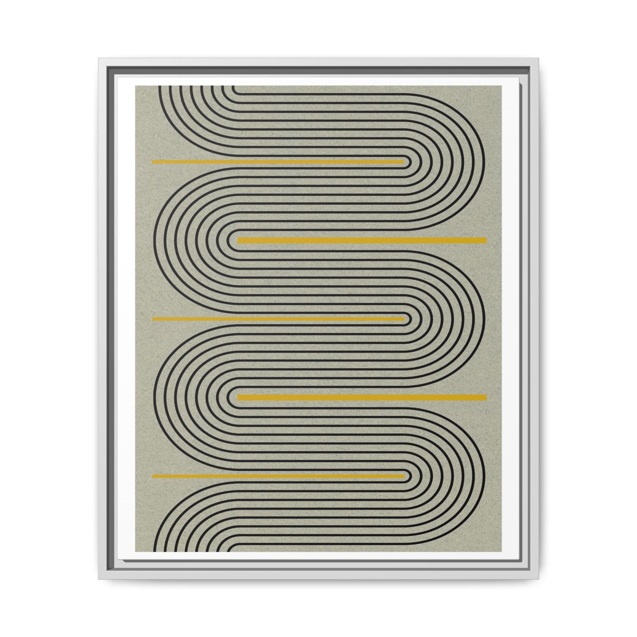 Golden Current Geometry - Framed