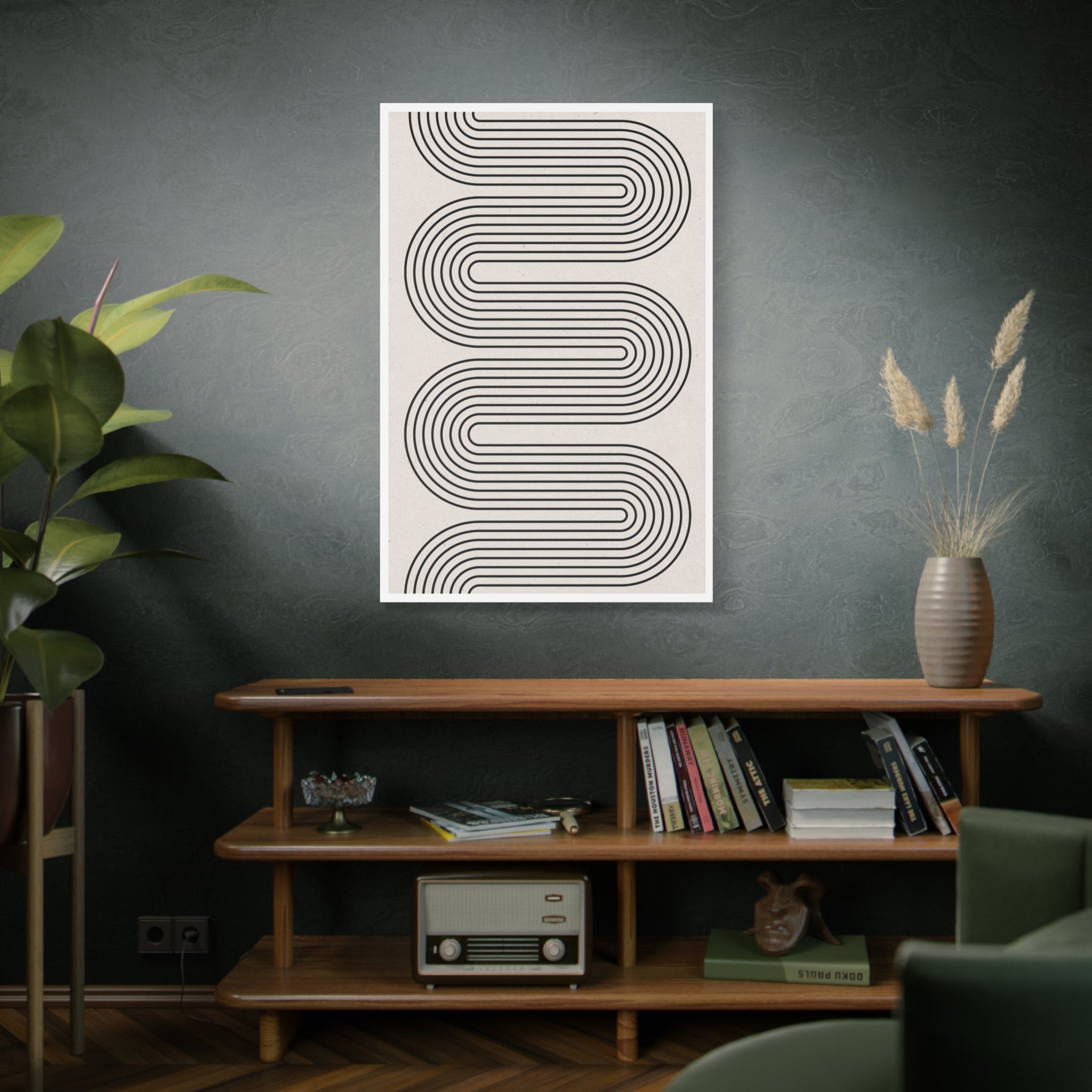 Monoline Rhythm Cascade - Canvas