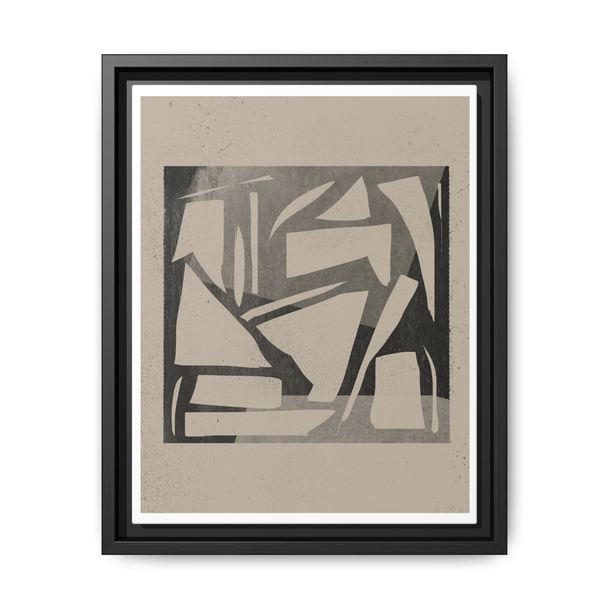 Shadow Fragment Rhythm Study - Framed