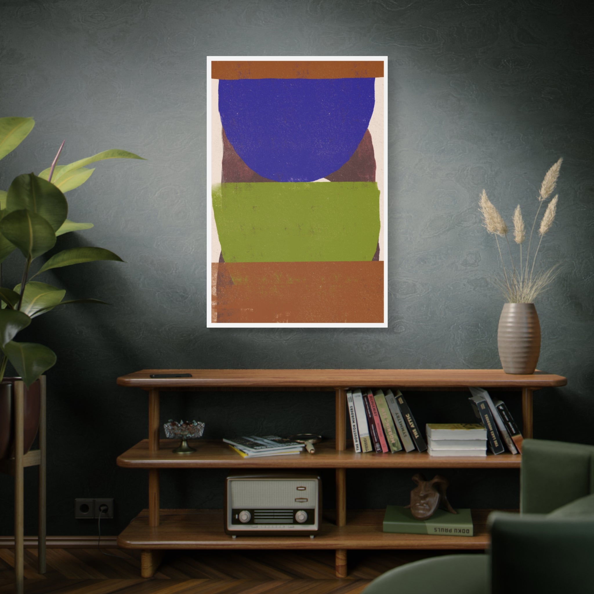 Cobalt Meadow Horizon - Canvas