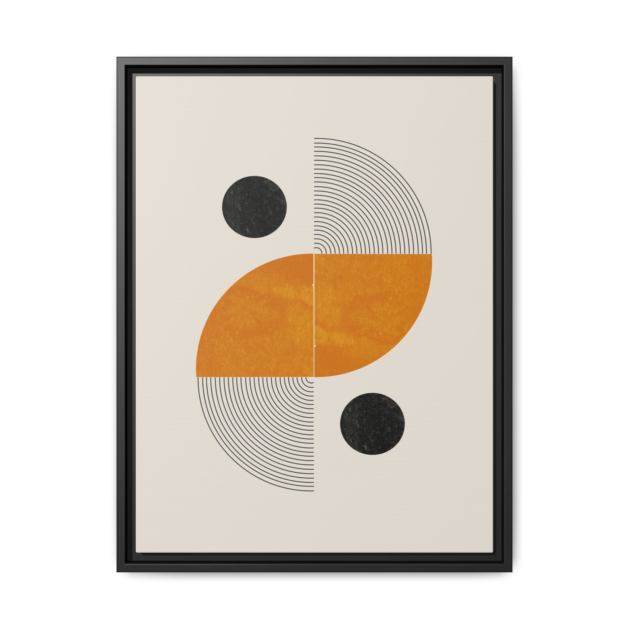 Amber Orbit Balance - Framed