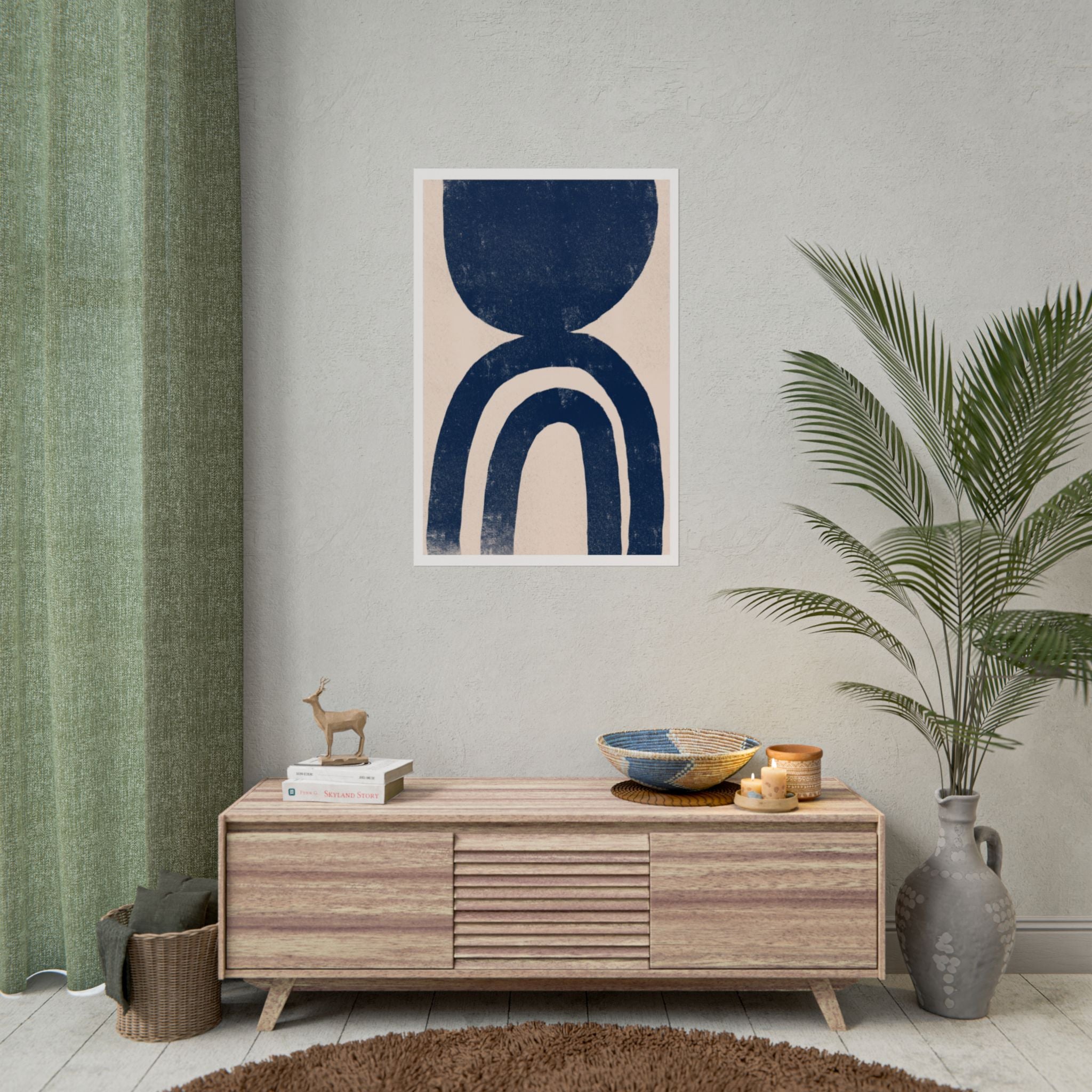 Indigo Arch Stillness - Poster