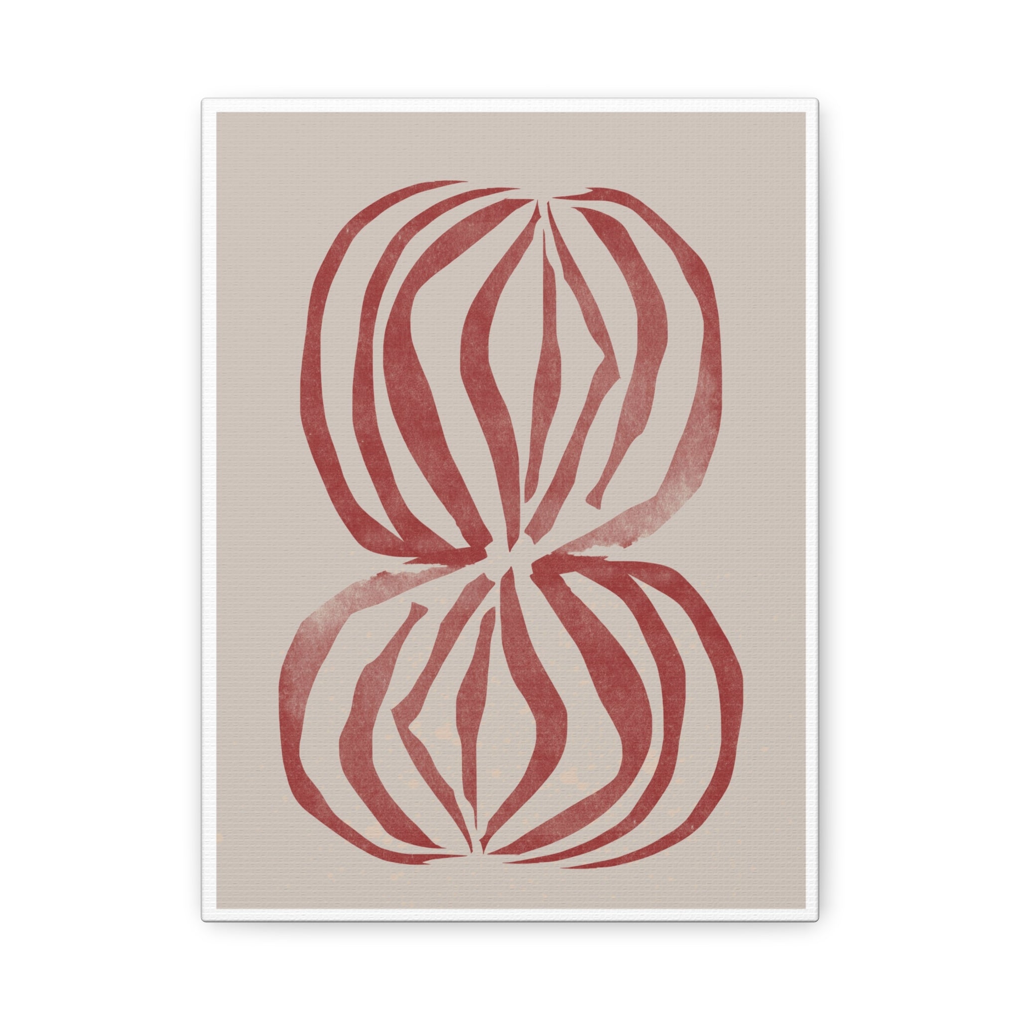 Crimson Petal Echoes - Canvas