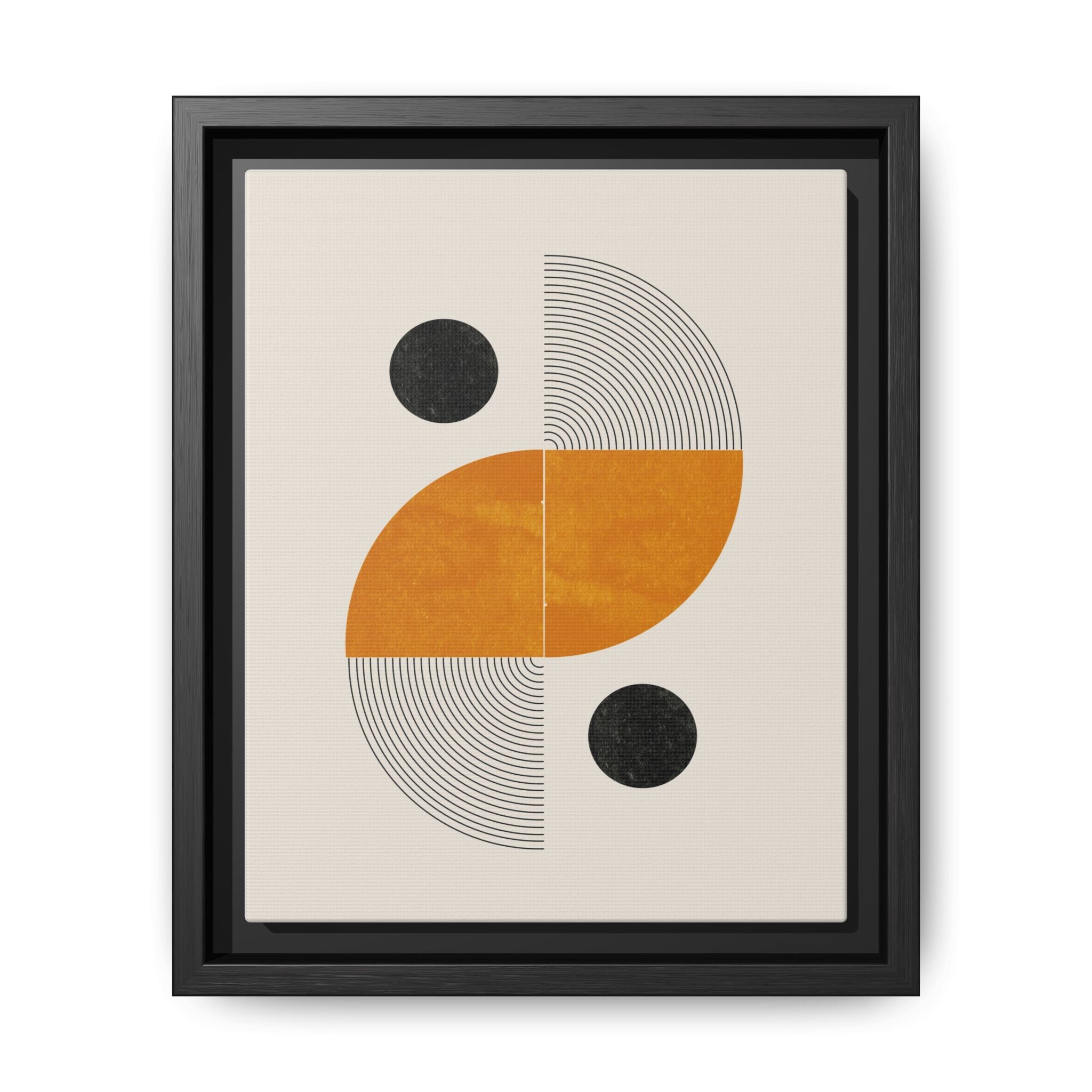 Amber Orbit Balance - Framed
