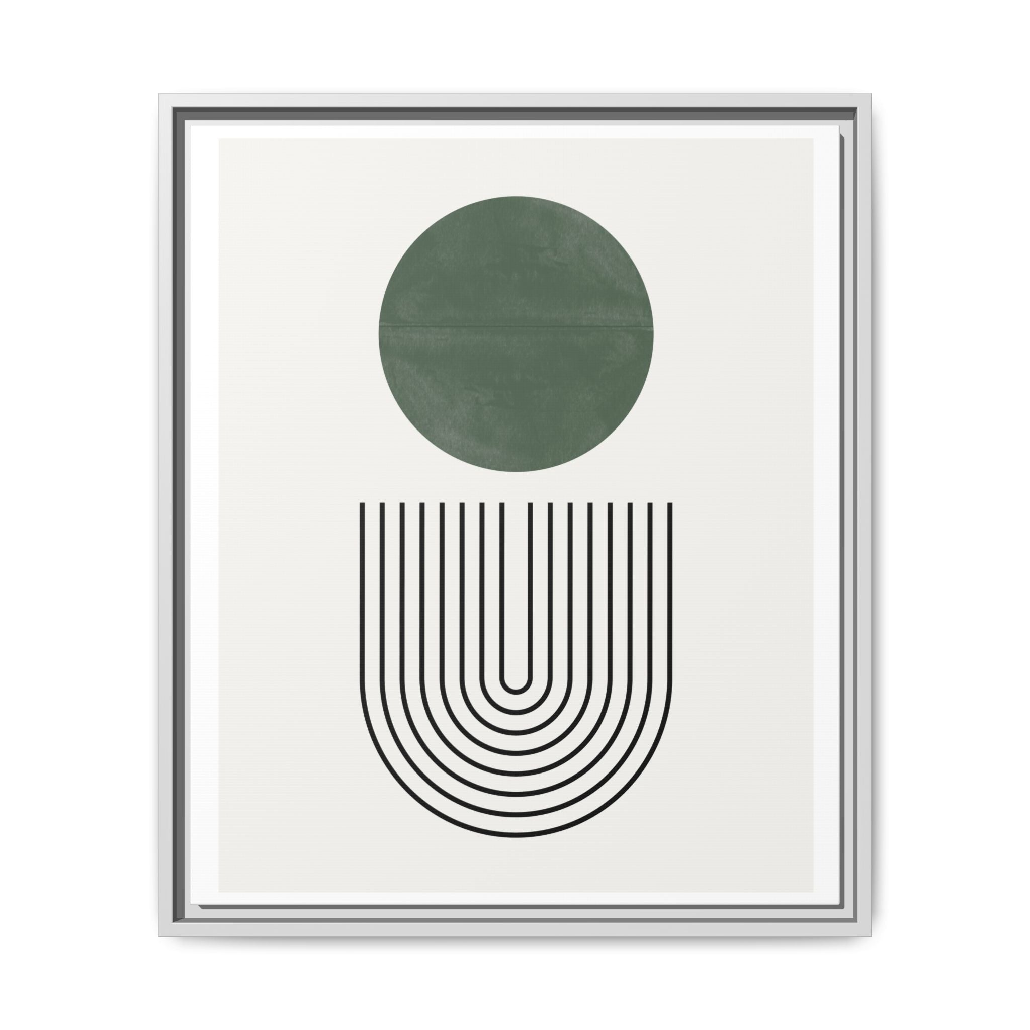 Emerald Orbit Pathways - Framed