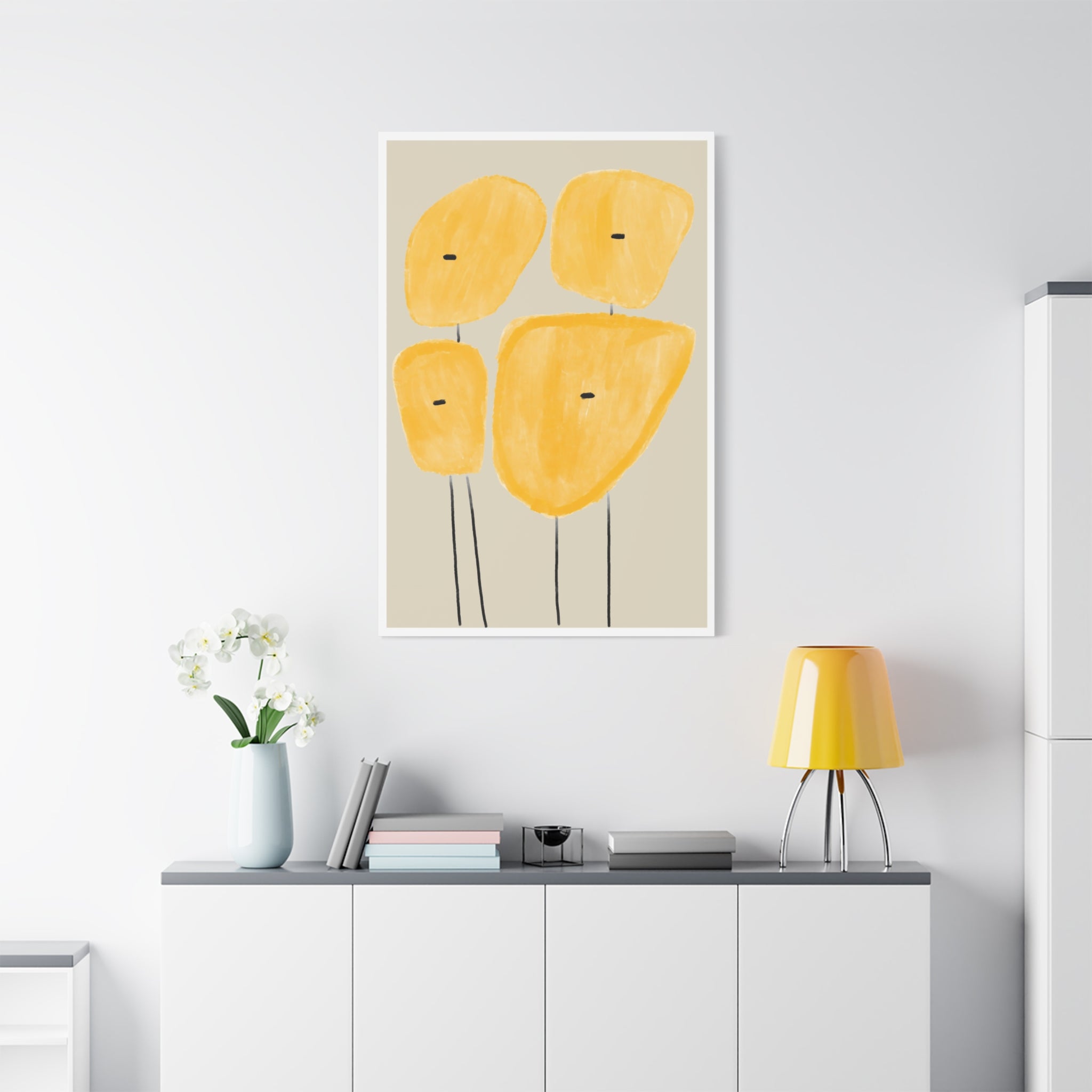 Golden Meadow Figures - Canvas