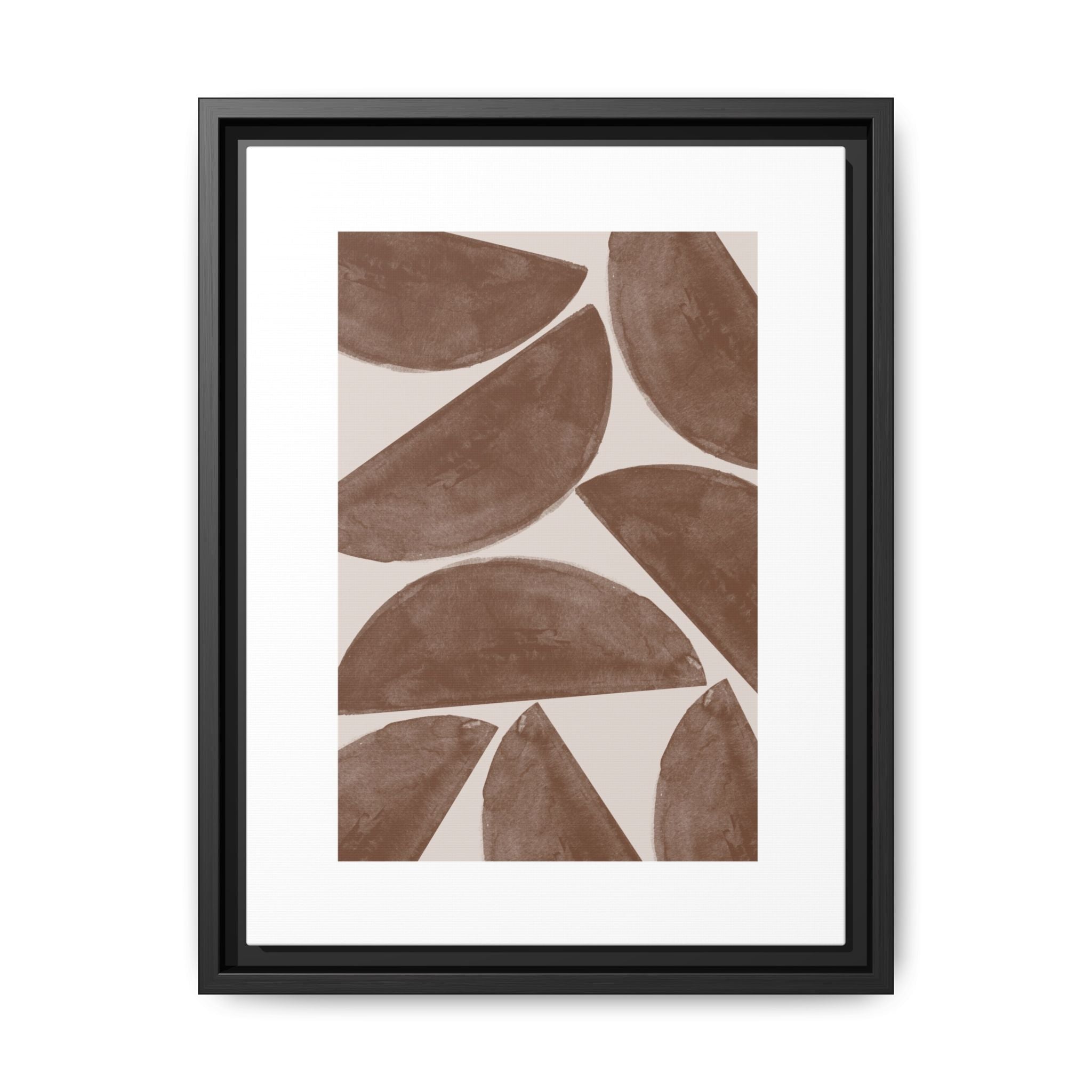 Terracotta Crescent Rhythm - Framed
