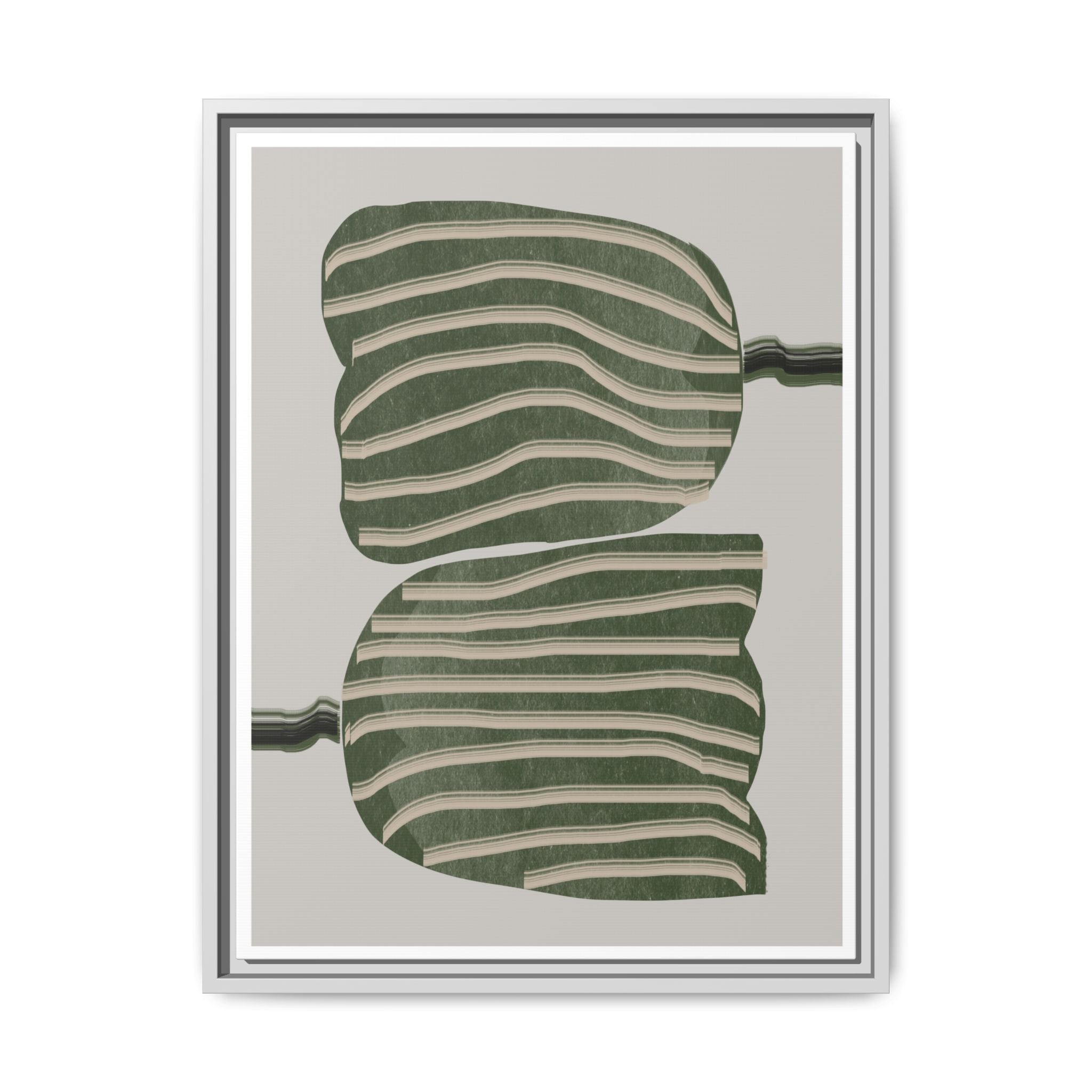 Verdant Echo Layers - Framed