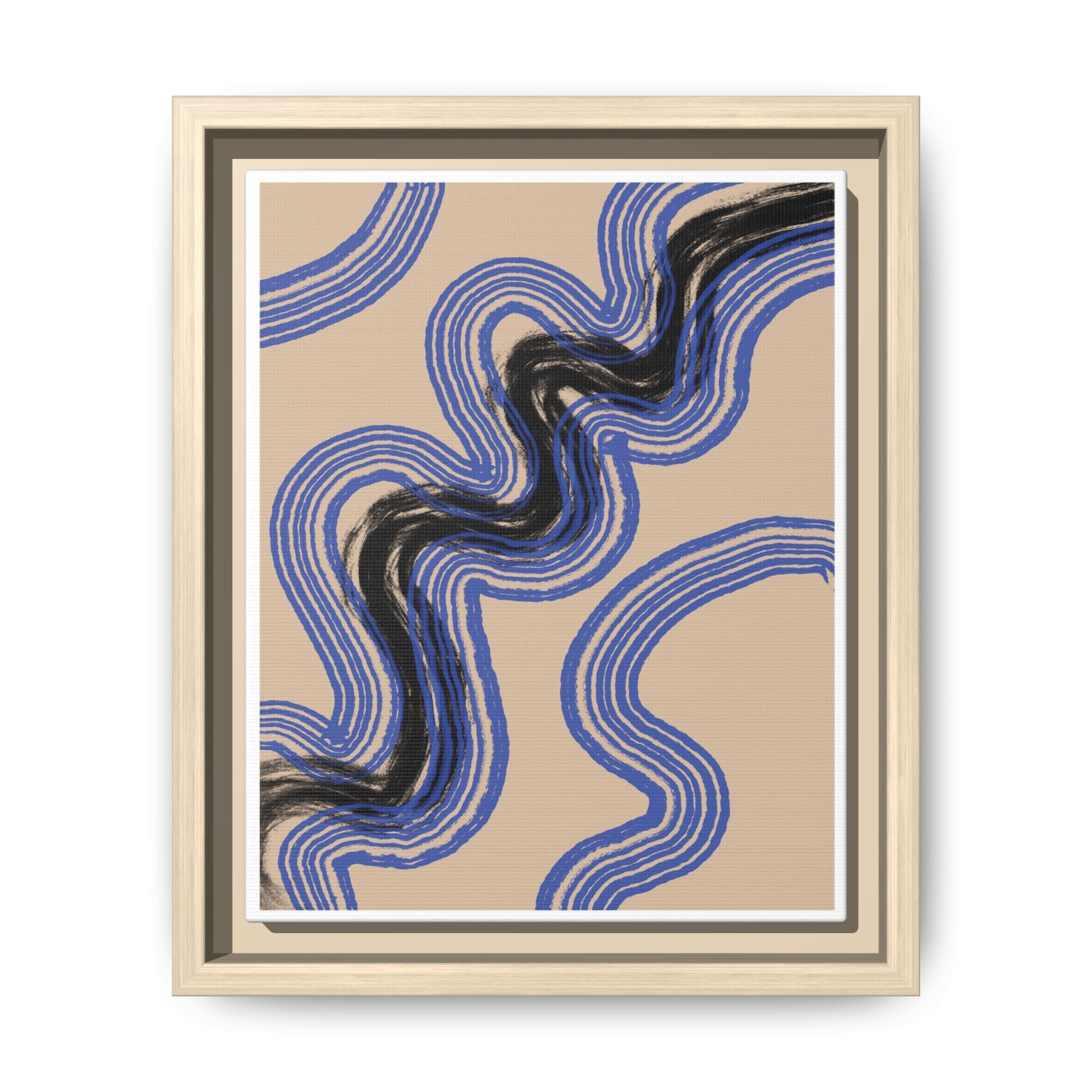 Indigo Rhythm Passage - Framed