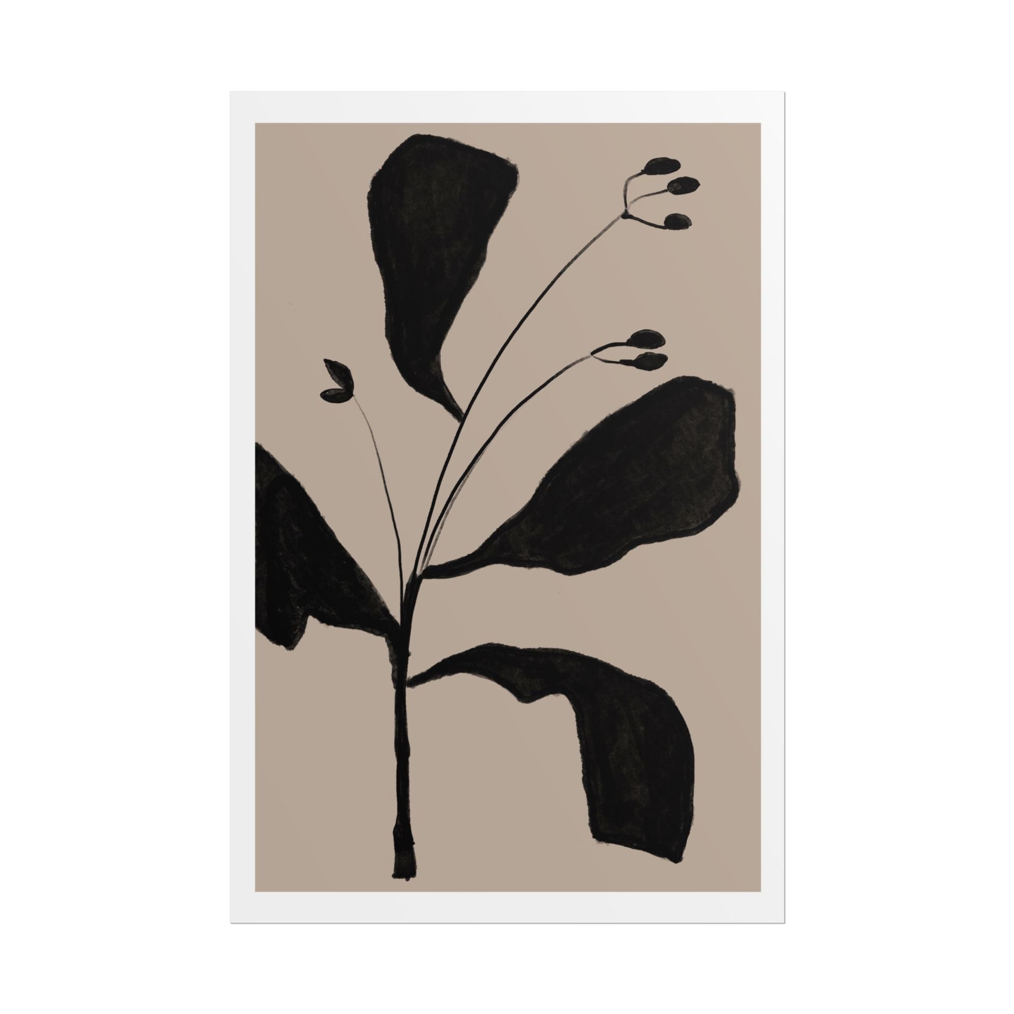 Noir Botanical Silence - Poster