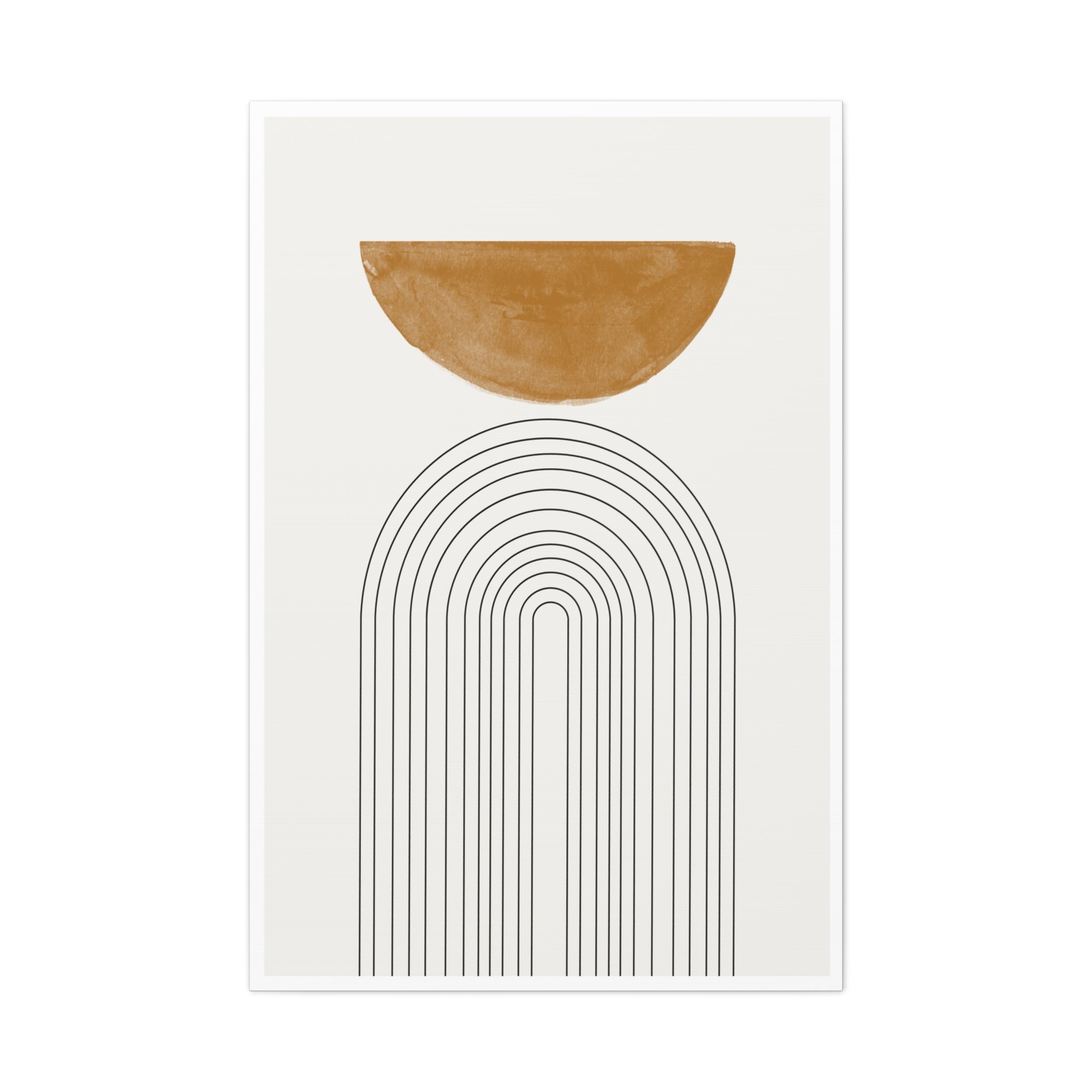 Ochre Horizon Passage - Canvas