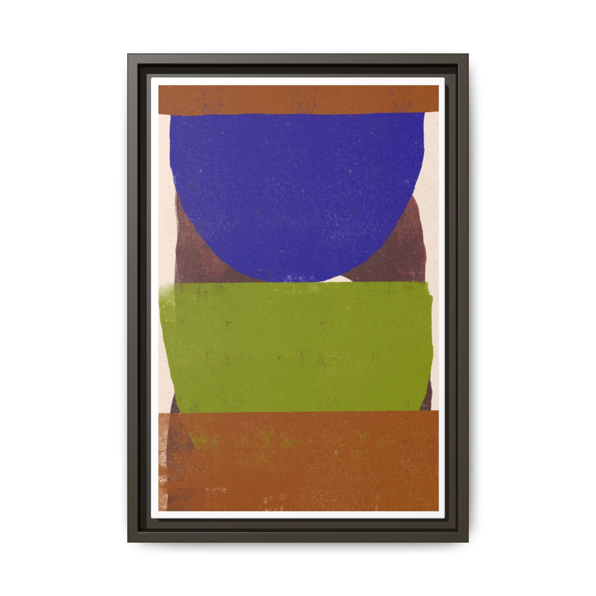 Cobalt Meadow Horizon - Framed