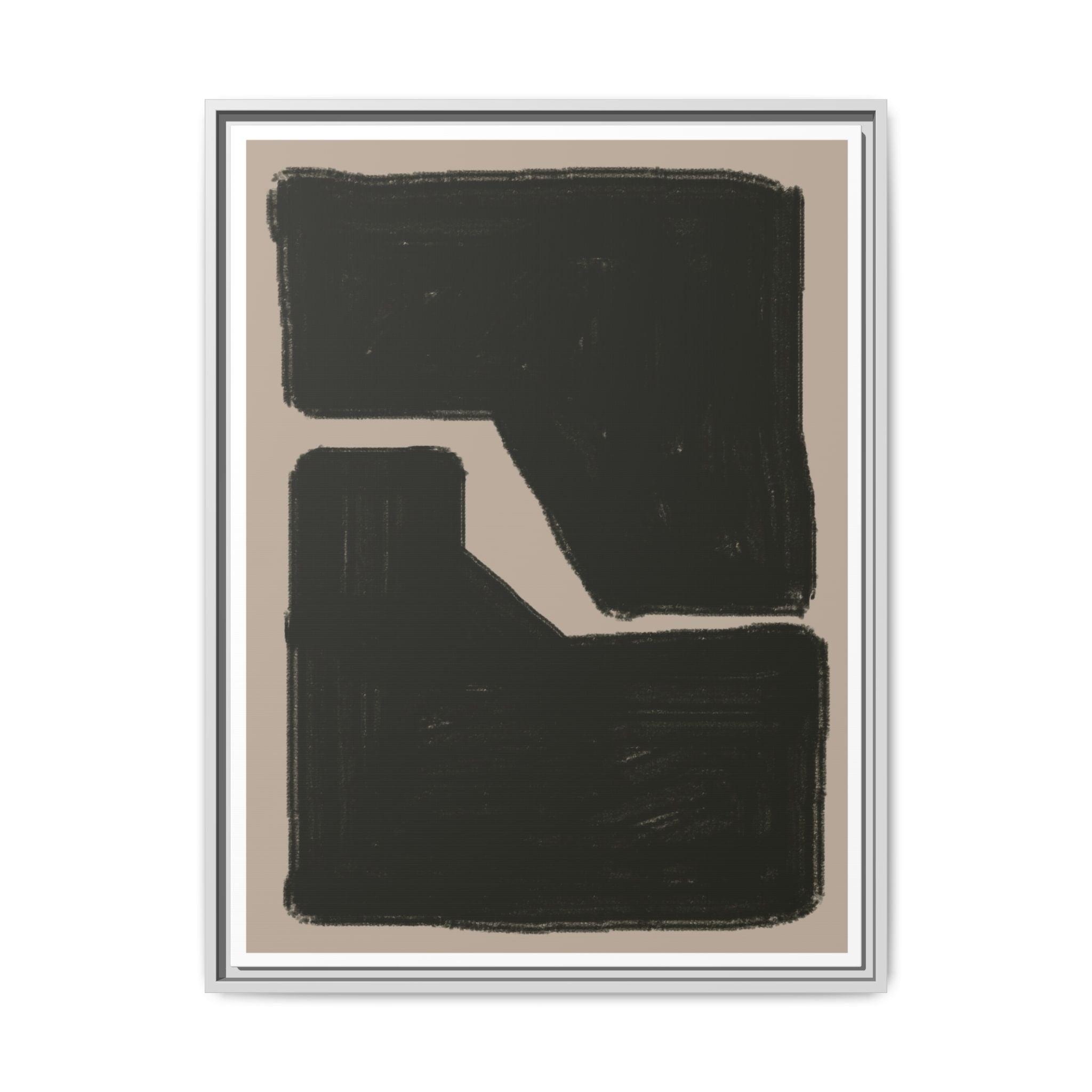 Midnight Geometry Passage - Framed