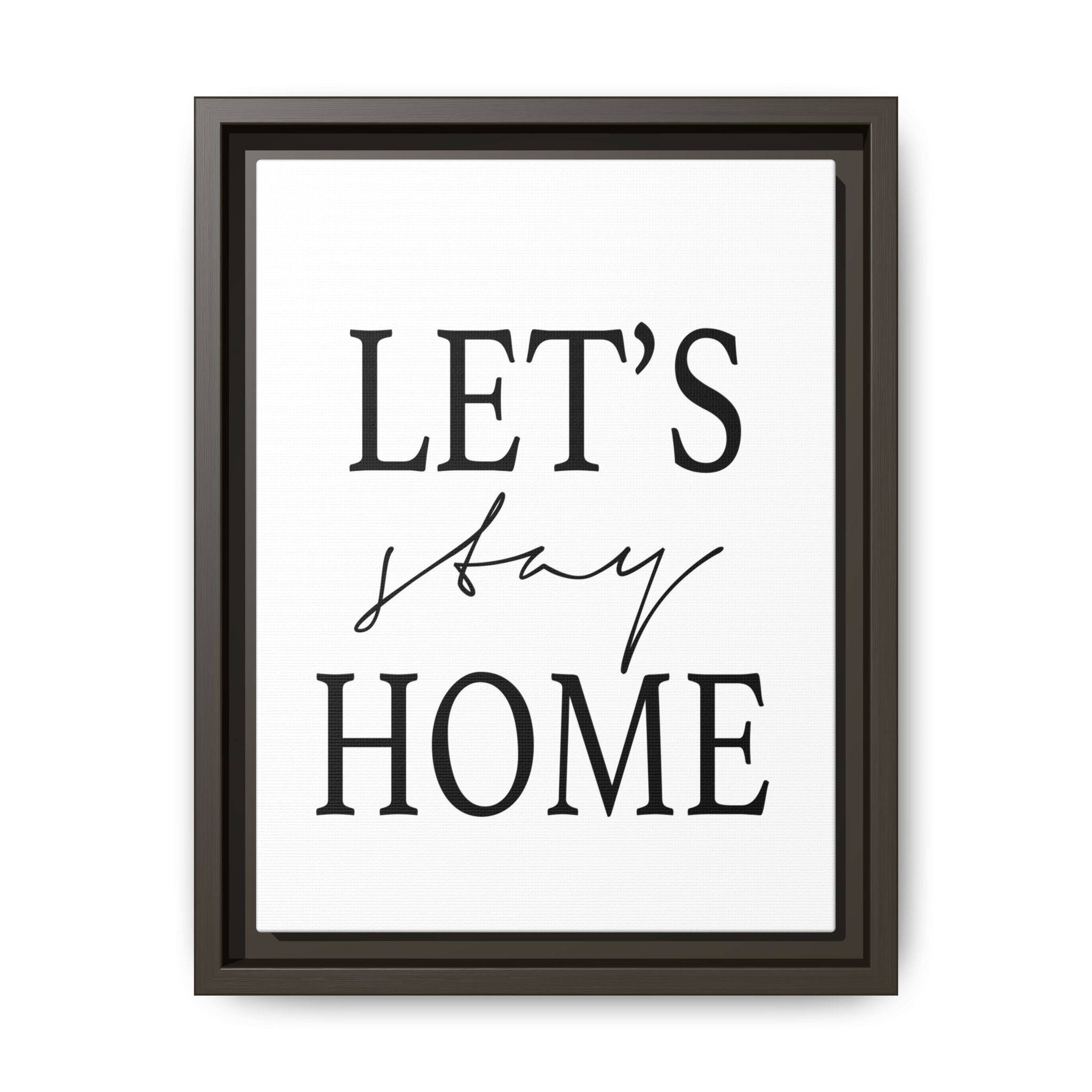 Gentle Haven Typography Glow - Framed
