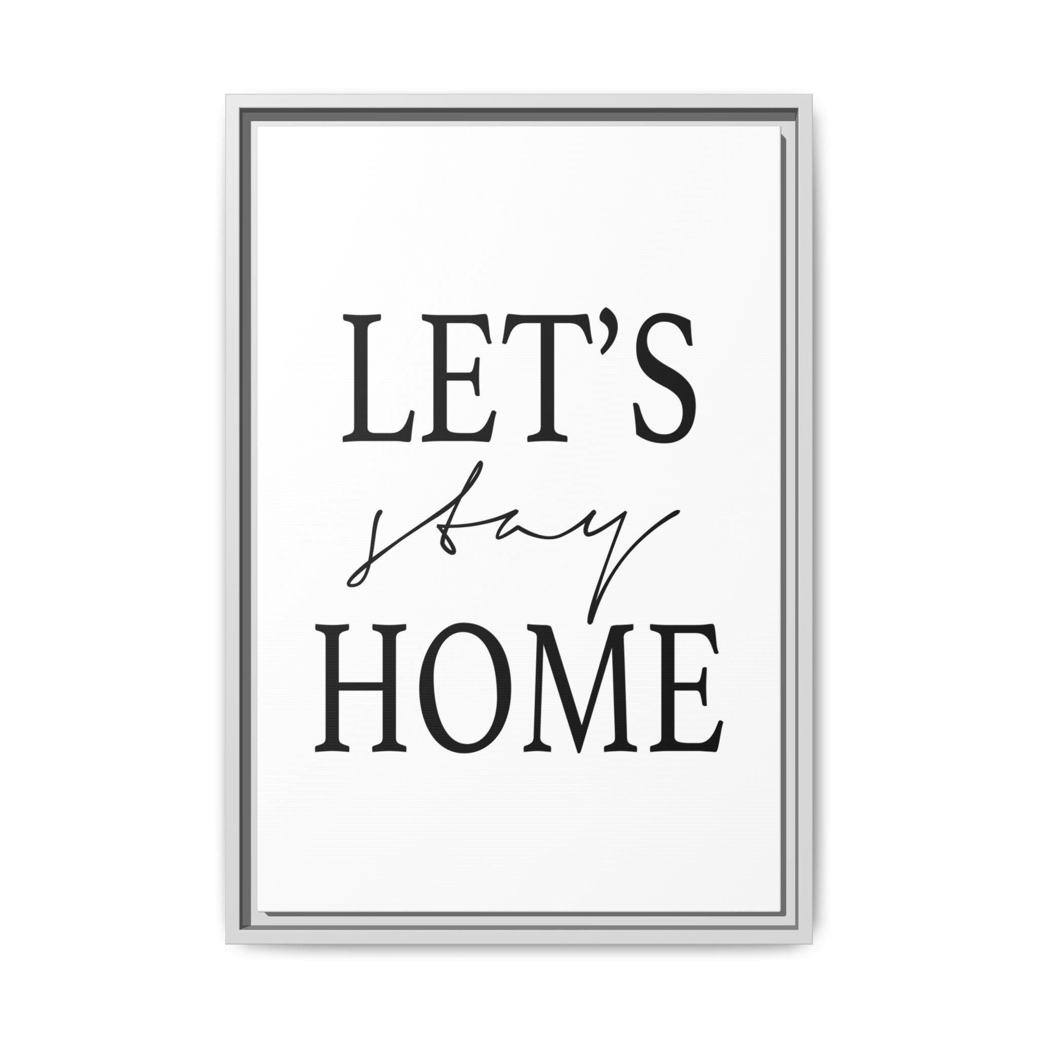 Gentle Haven Typography Glow - Framed