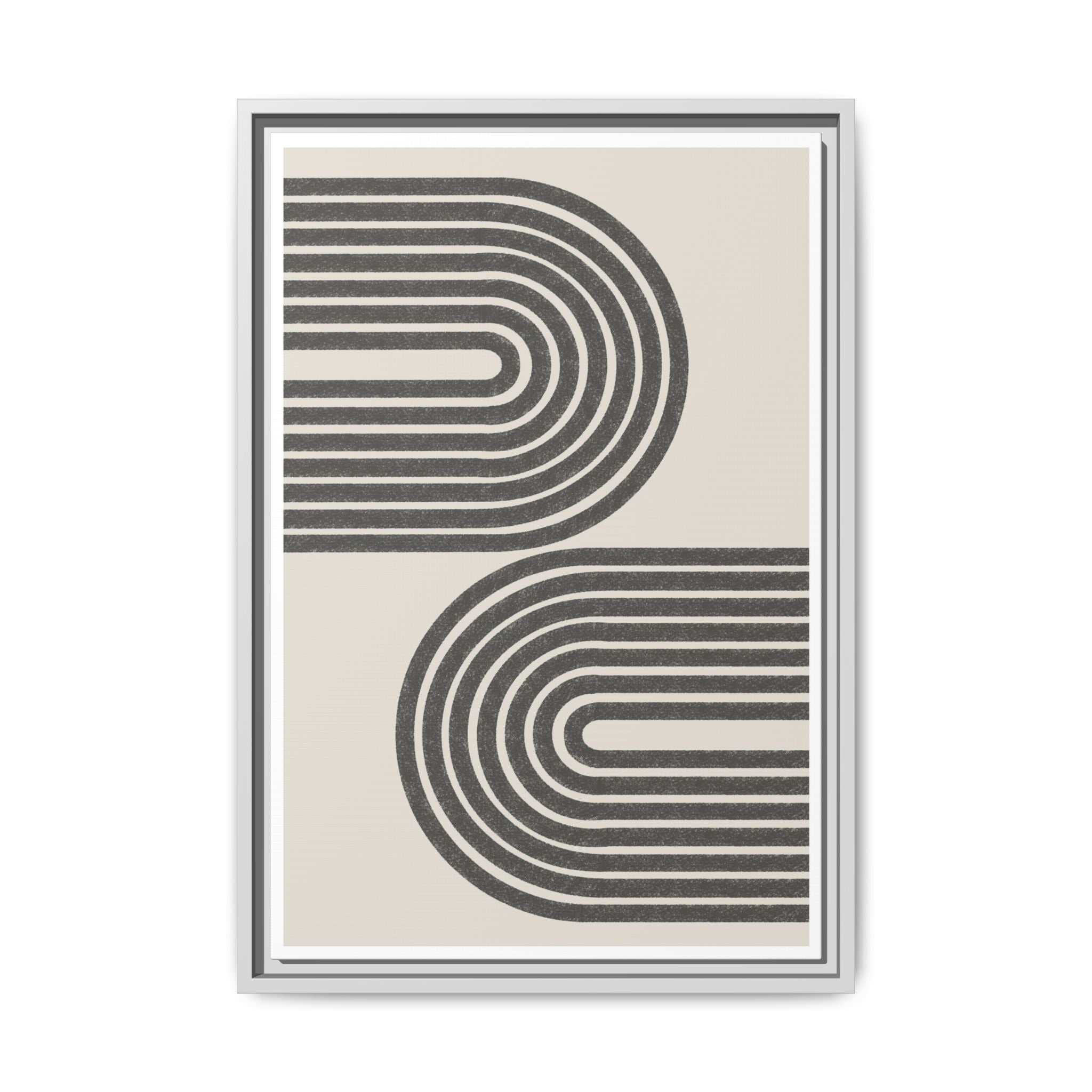 Twin Horizon Currents - Framed