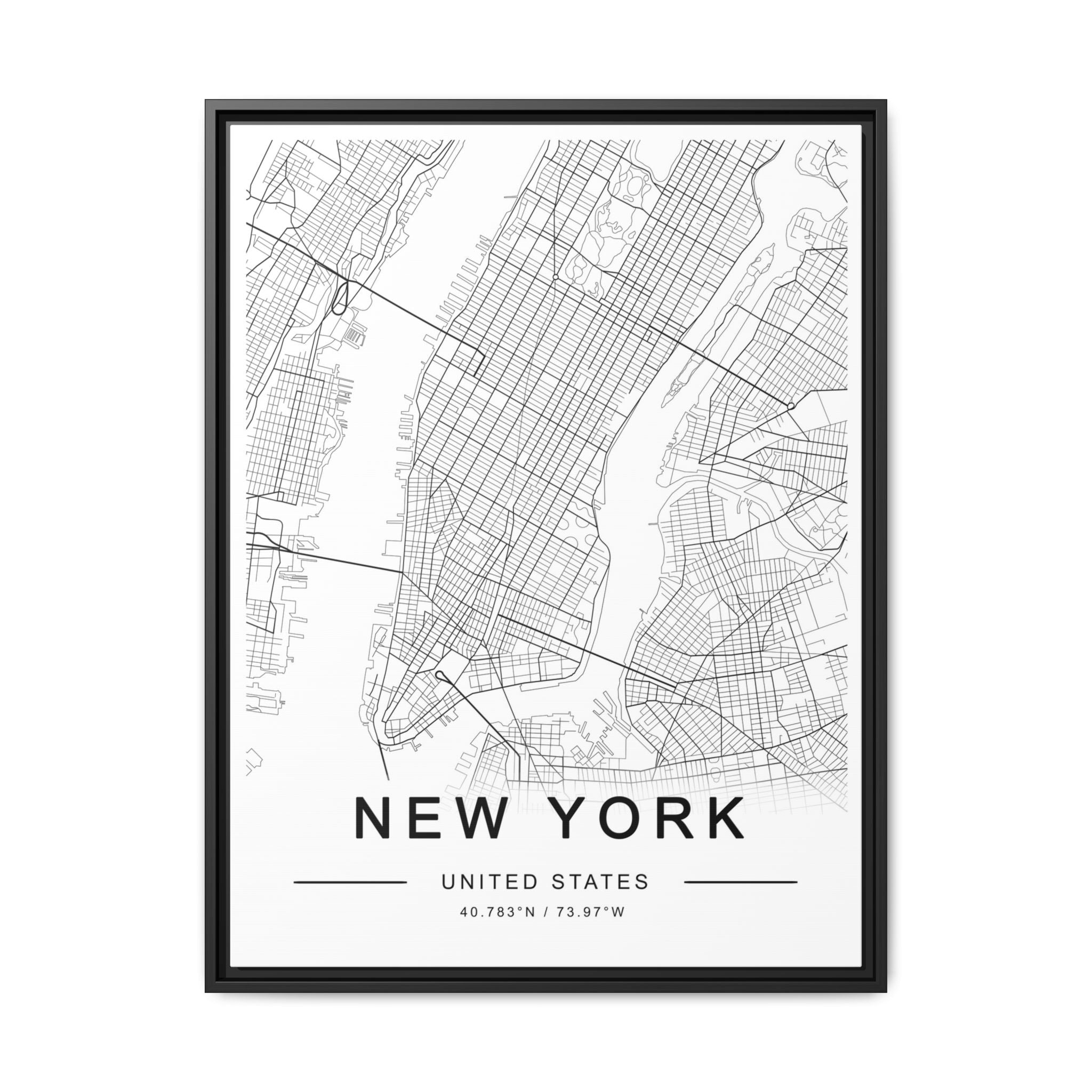 Metropolitan Gridline Reverie - Framed