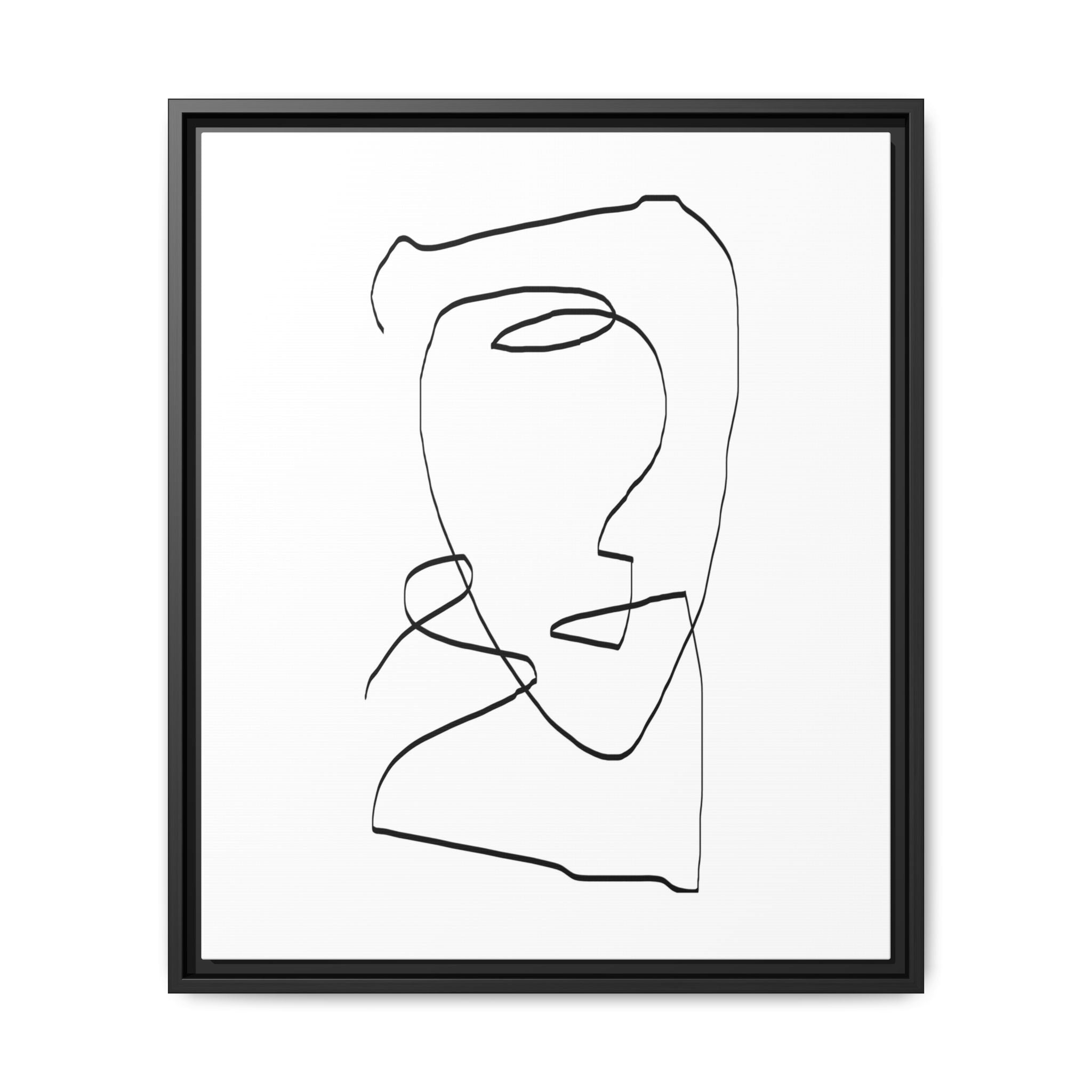 Silent Contour Reverie - Framed